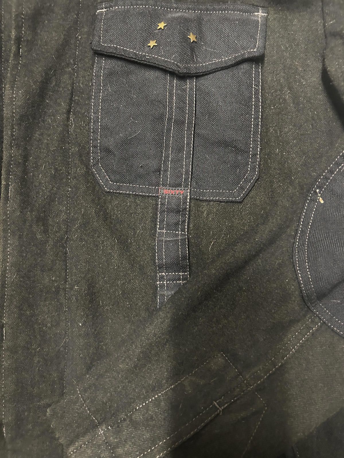 Designer Stylish Black Utility Jacket with Star Accents Size US XXL / EU 58 / 5 - 4 Thumbnail
