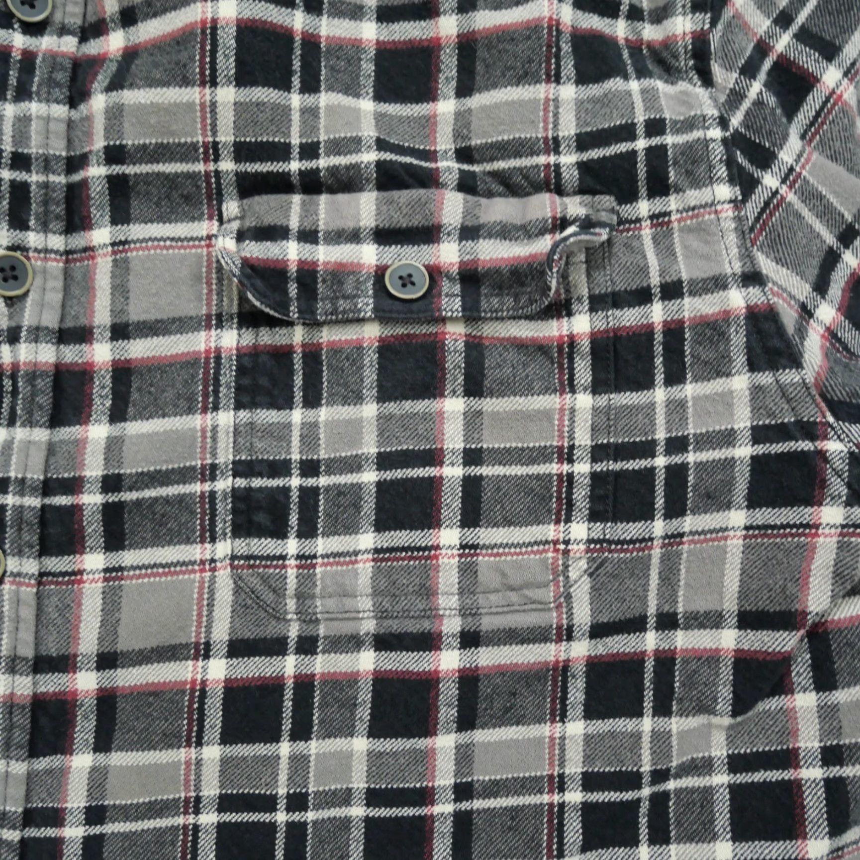 Vintage JACHS Shirt Mens XL Green Red Plaid Flannel Button-Up Workwear Cotton Classic Button-Down Pockets Size US XL / EU 56 / 4 - 2 Thumbnail