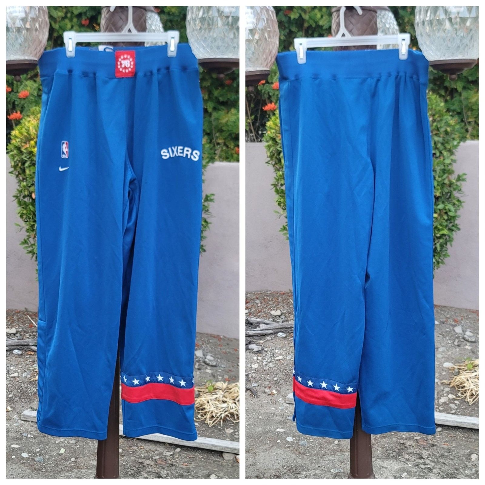 Nike Vtg Nike Philadelphia 76ers Basketball Warm-up Sweatpants Size US 32 / EU 48 - 1 Thumbnail