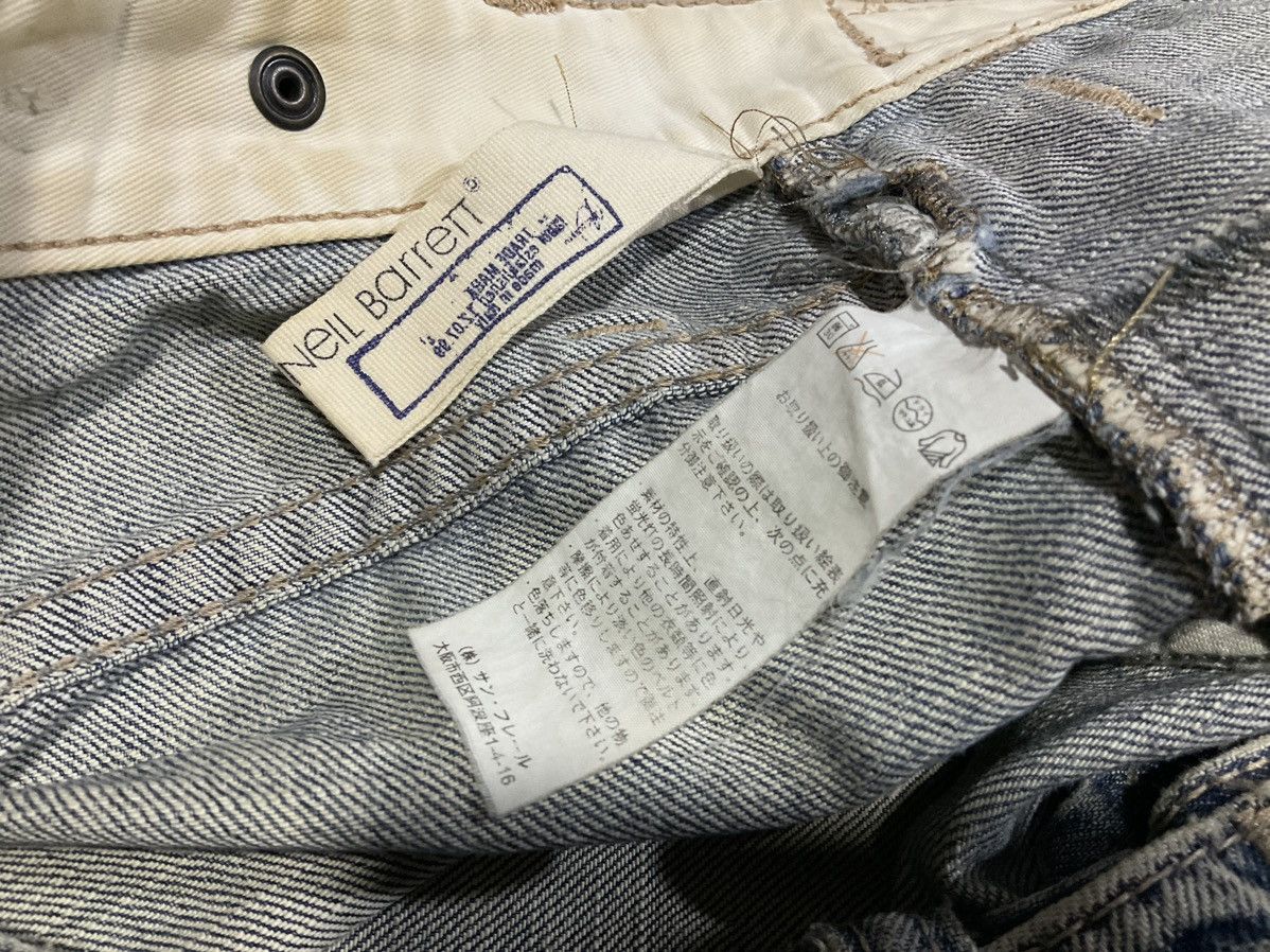 Japanese Brand × Neil Barrett 🔥Archived Neil Barret Distressed Denim Zipper Multi Pockets Size US 32 / EU 48 - 15 Thumbnail