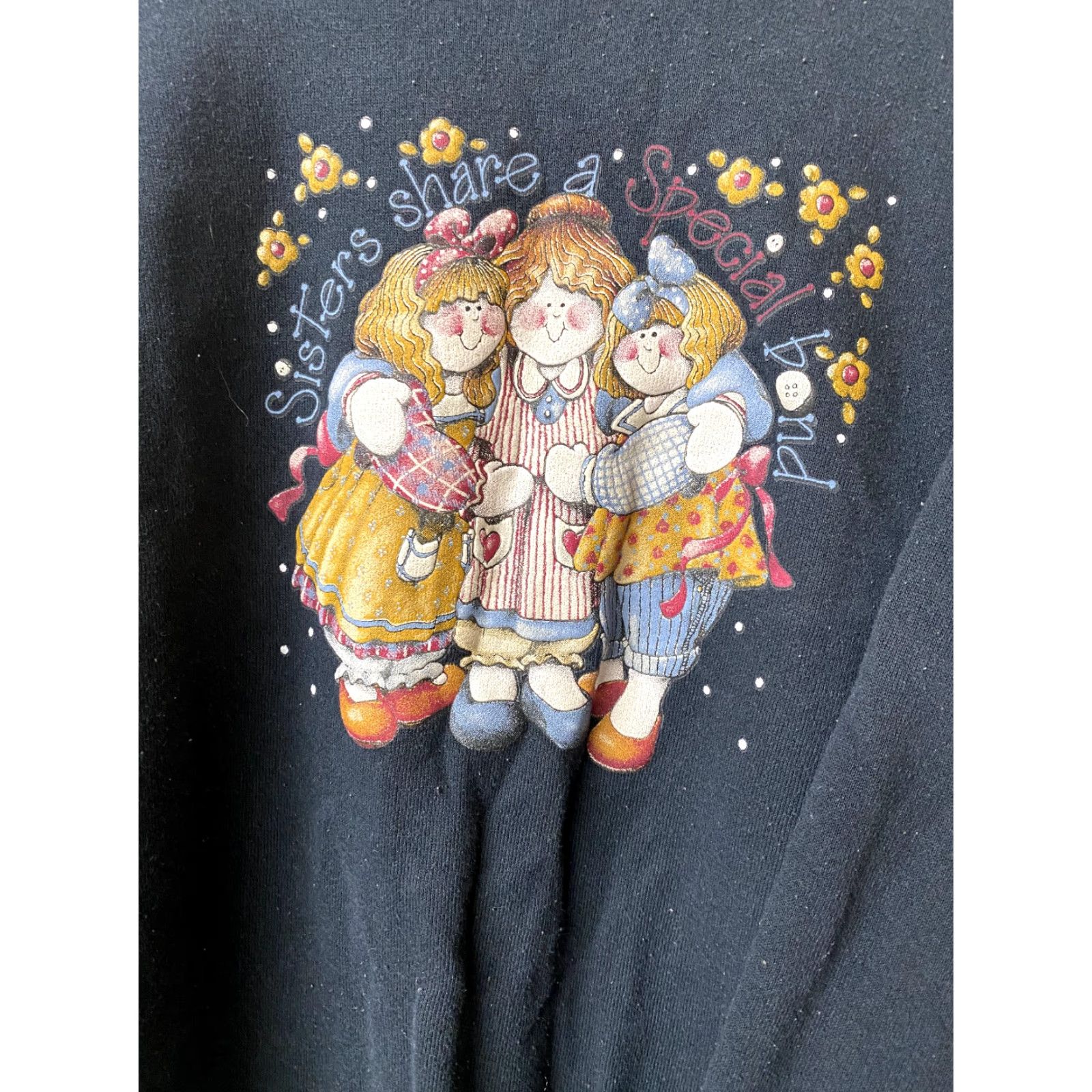 Tultex VINTAGE Tultex 90's Sweatshirt Sisters Share A Special Bond XL Gray Mens Pullover 90s Size US XL / EU 56 / 4 - 2 Thumbnail