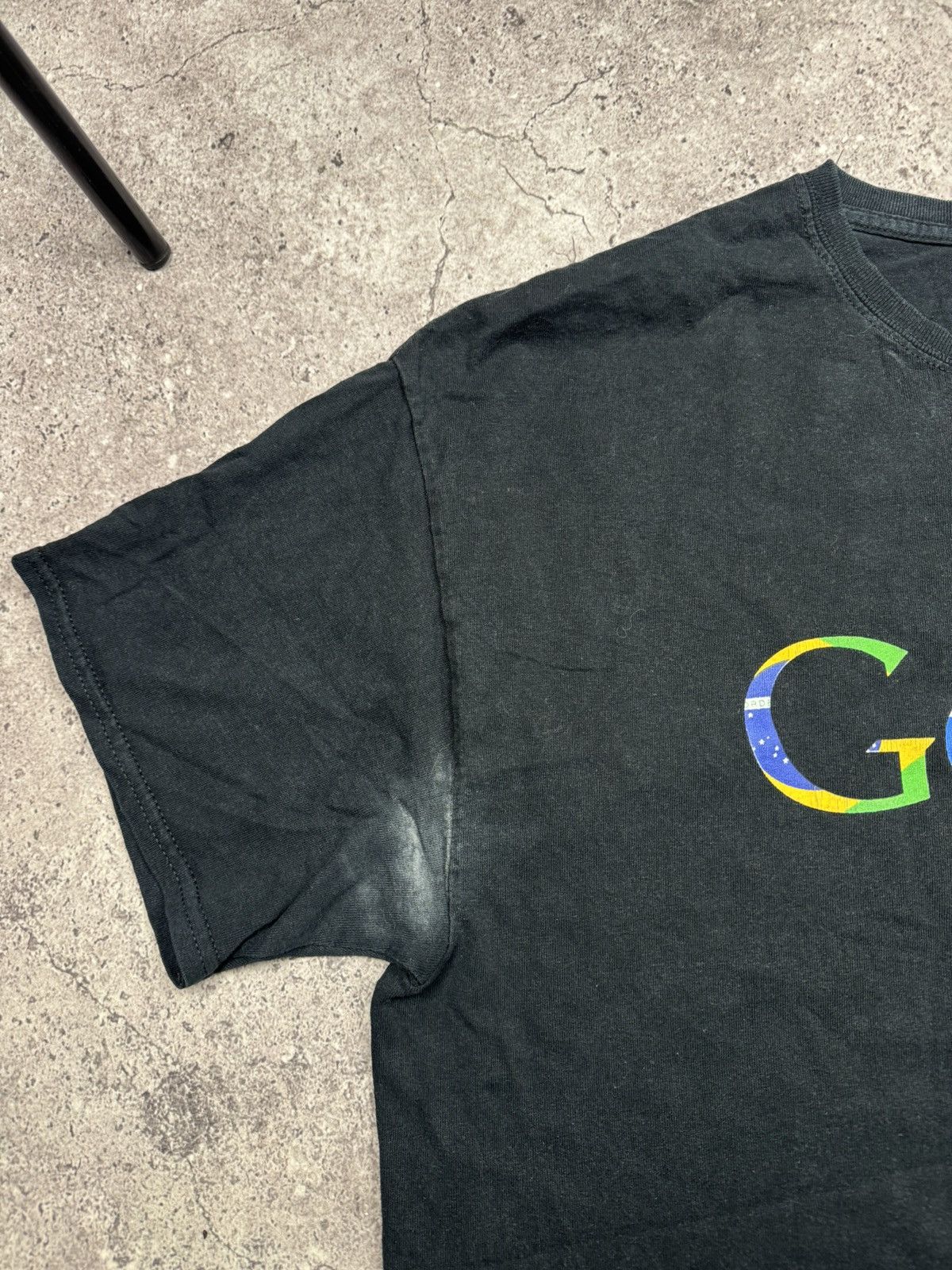 Vintage Vintage 2000s Google Y2K I'm Feeling Lucky Black T-shirt Size US XL / EU 56 / 4 - 3 Thumbnail
