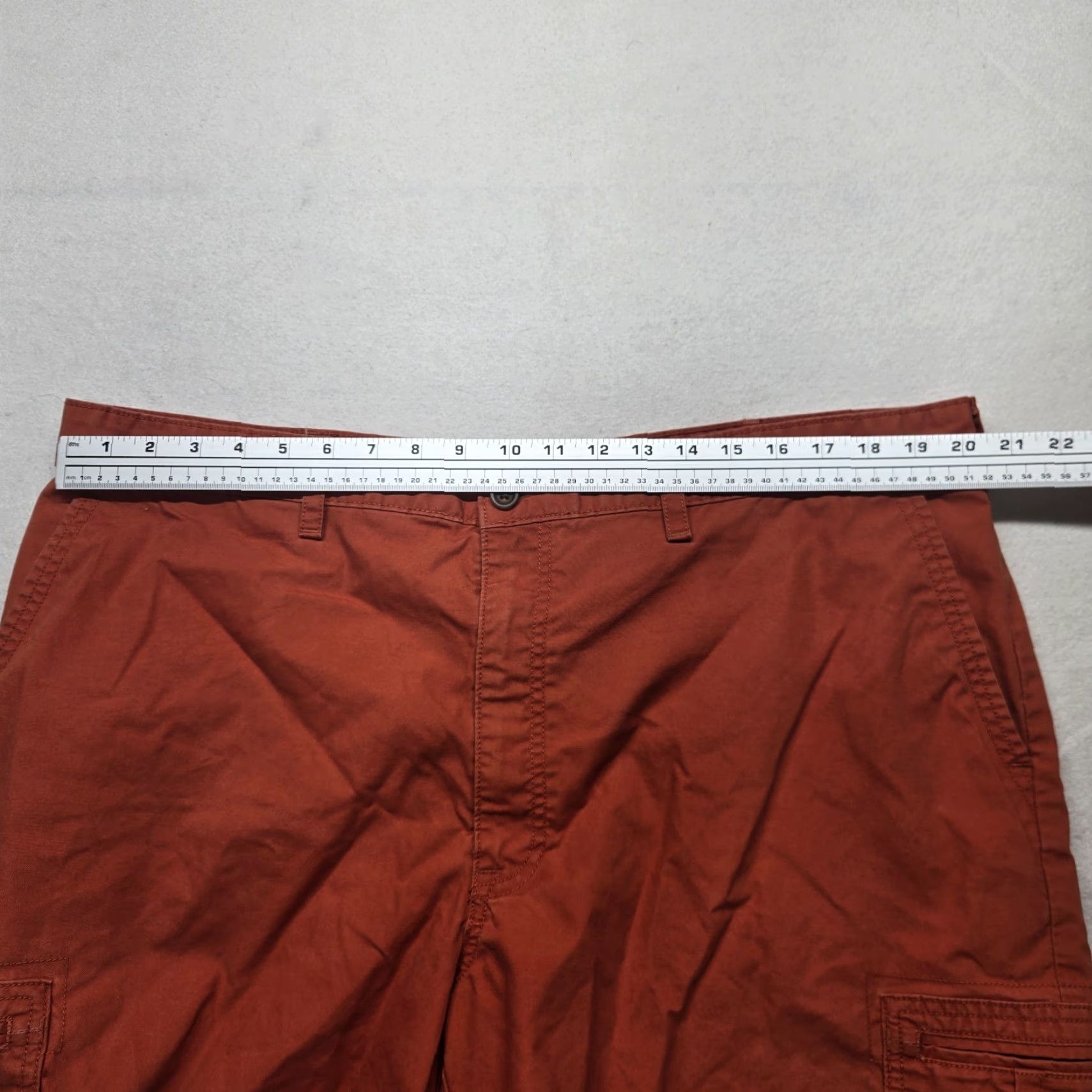 Savane Savane Bermuda Shorts Adult Men’s Size W42 Orange Solid Pockets Zip Flat Front 9.5in Inseam Casual Summer Men Size US 42 / EU 58 - 4 Thumbnail