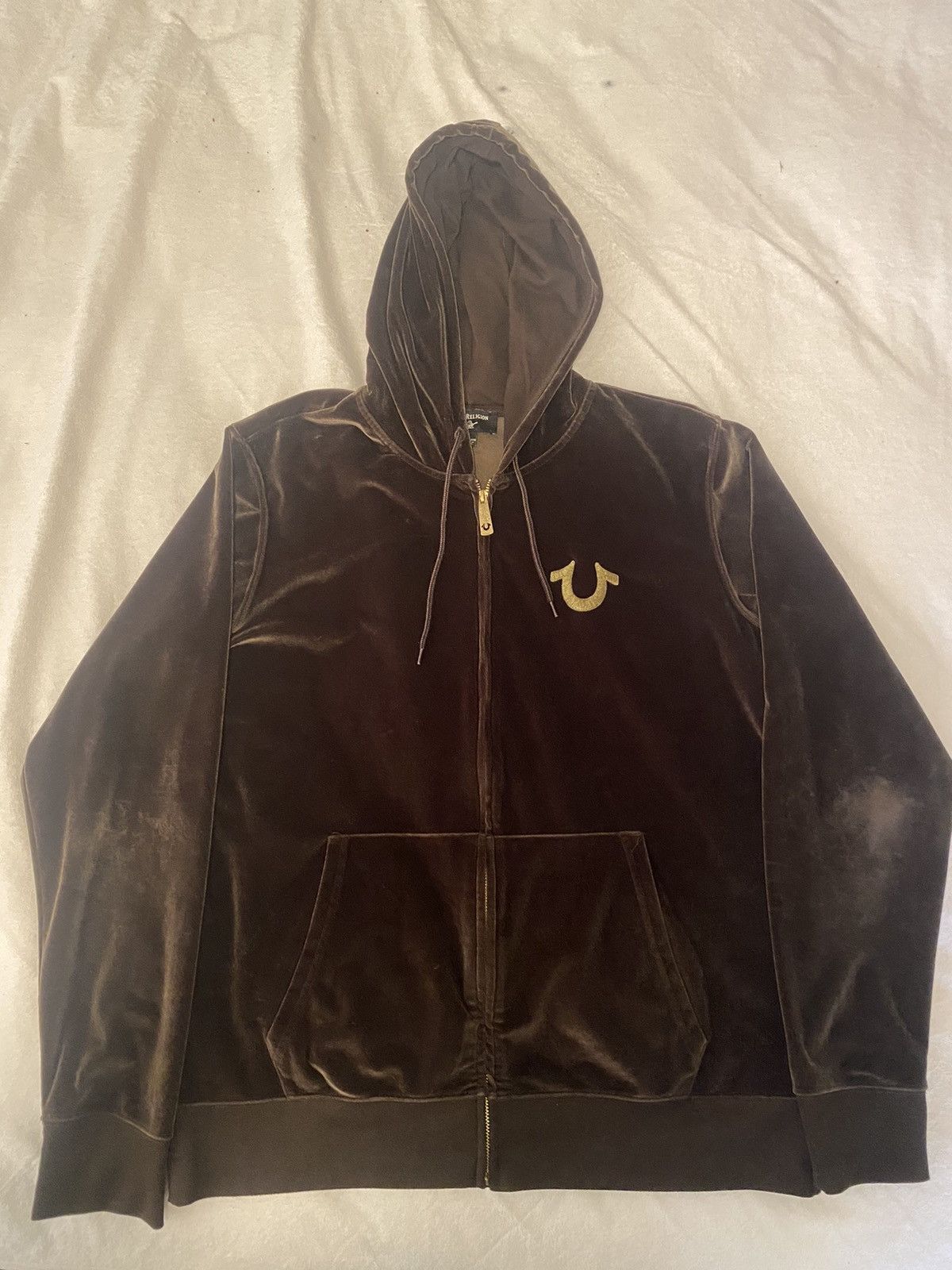 True Religion Velour hooded sweatshirt Size US XXL / EU 58 / 5 - 1 Thumbnail