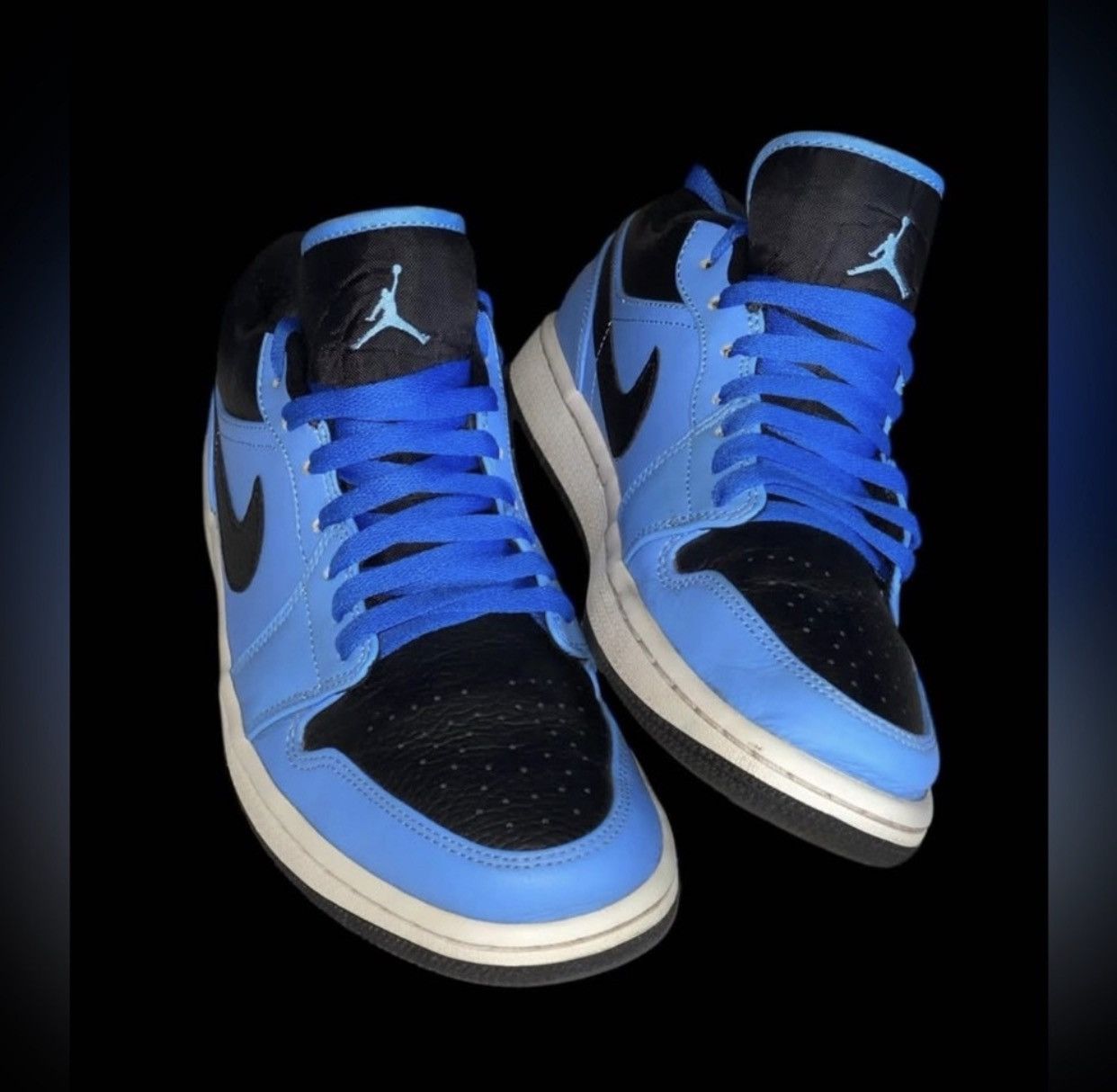 Nike Nike Air Jordan 1 Mid University Blue Black Size 9 Size US 9 / EU 42 - 7 Thumbnail