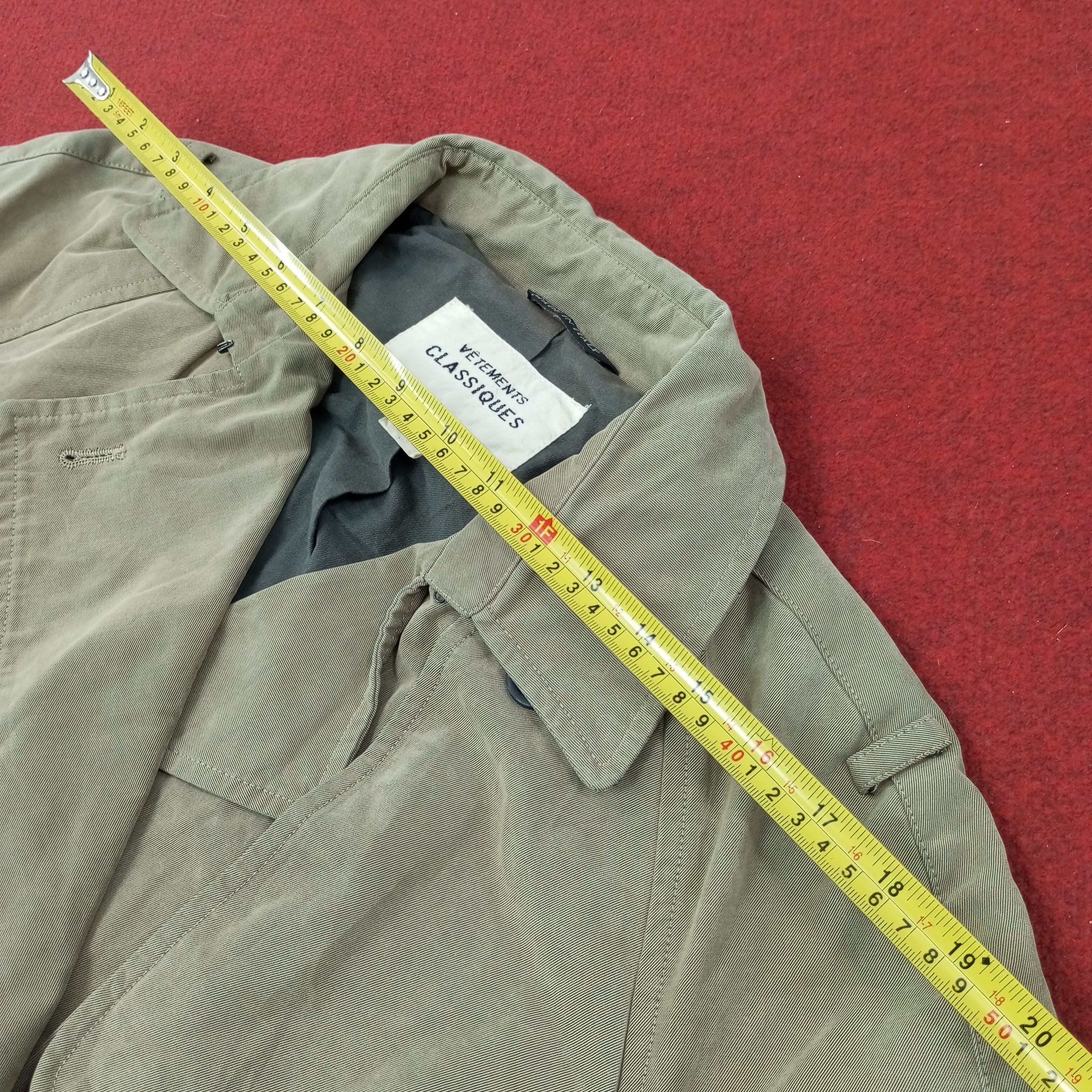 Vintage Vetements Classiques Fashion Brand Trench Jacket c242n24 Size US M / EU 48-50 / 2 - 10 Thumbnail