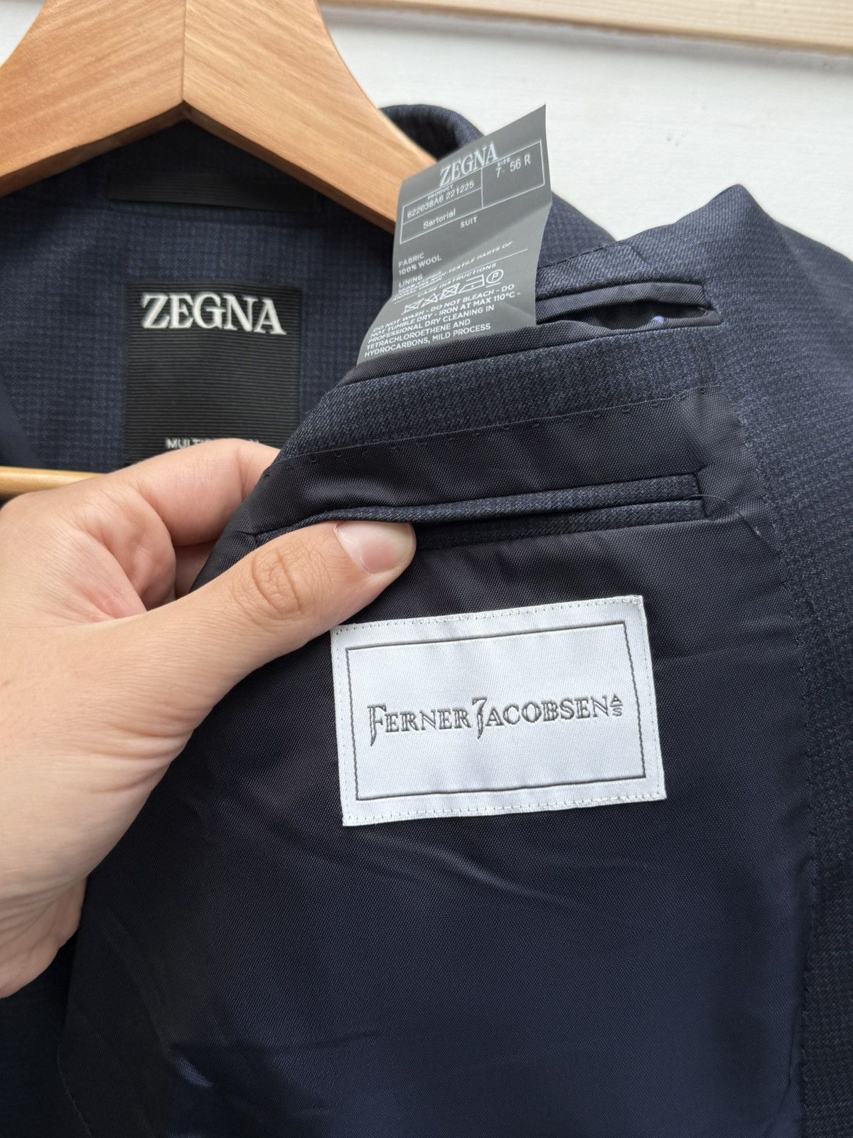 Ermenegildo Zegna Zegna Wool Blazer Size 46R - 4 Thumbnail