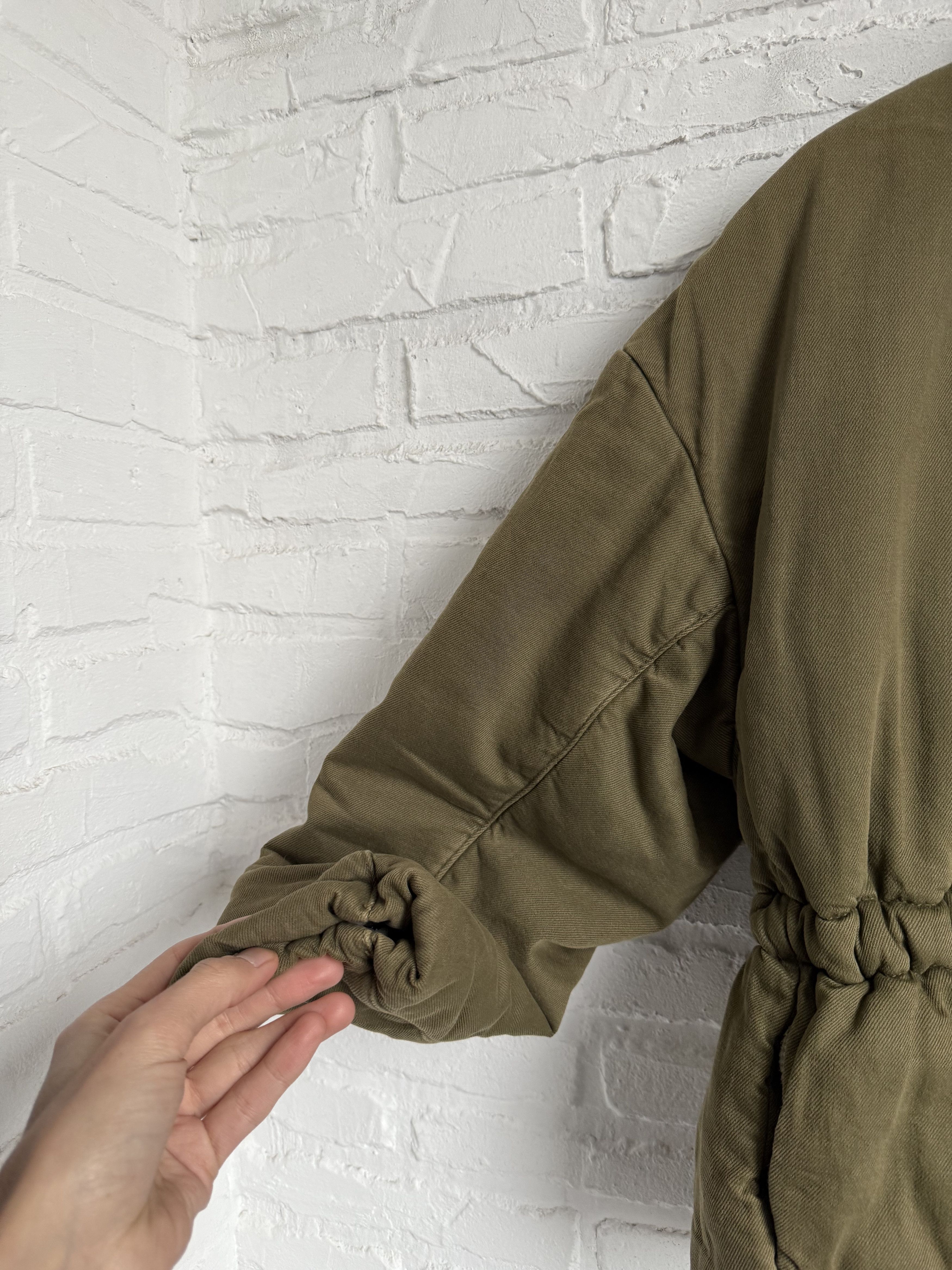 ba&sh Ba&sh quilted denim Caly green jacket Size S / US 4 / IT 40 - 9 Thumbnail