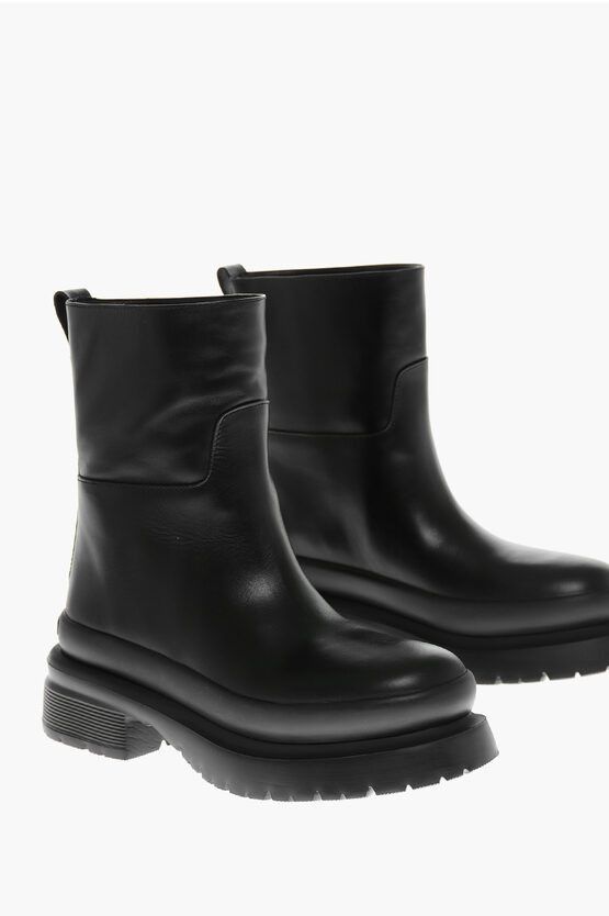 Roman Stud Low Boots with Back Maxi Stad