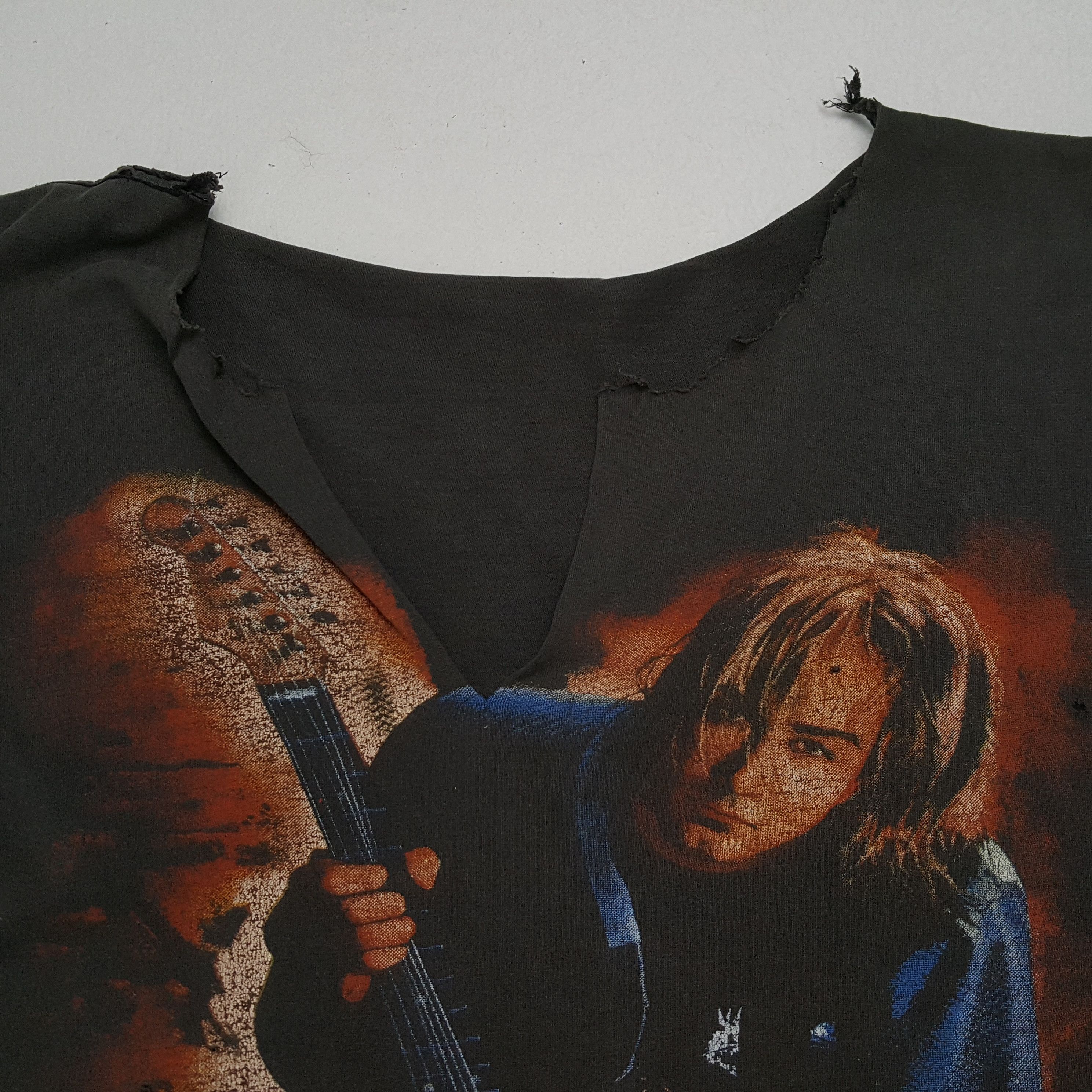 Band Tees × Vintage Vintage NIRVANA American Rock Band Distressed T-Shirts Size US L / EU 52-54 / 3 - 8 Thumbnail