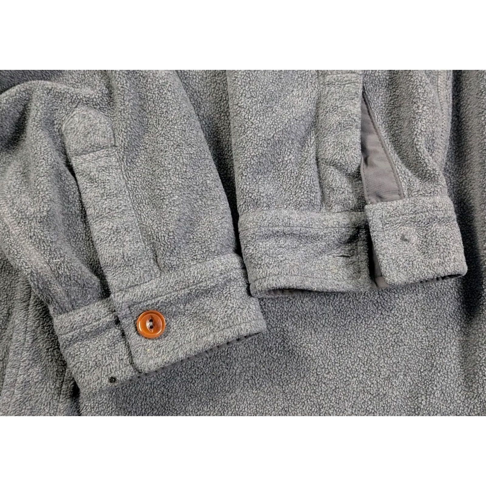 Vuori Vuori Button Down Shirt Fleece Jac Shacket Casual Grey Large Mens Tan Size US L / EU 52-54 / 3 - 6 Thumbnail