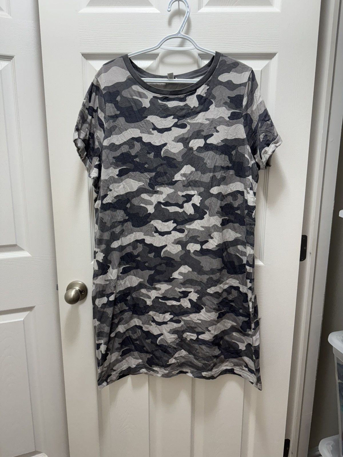 Sonoma Sonamo Grey Camo T-Shirt Dress Vetements Inspired Oversized Size US XL / EU 56 / 4 - 4 Thumbnail