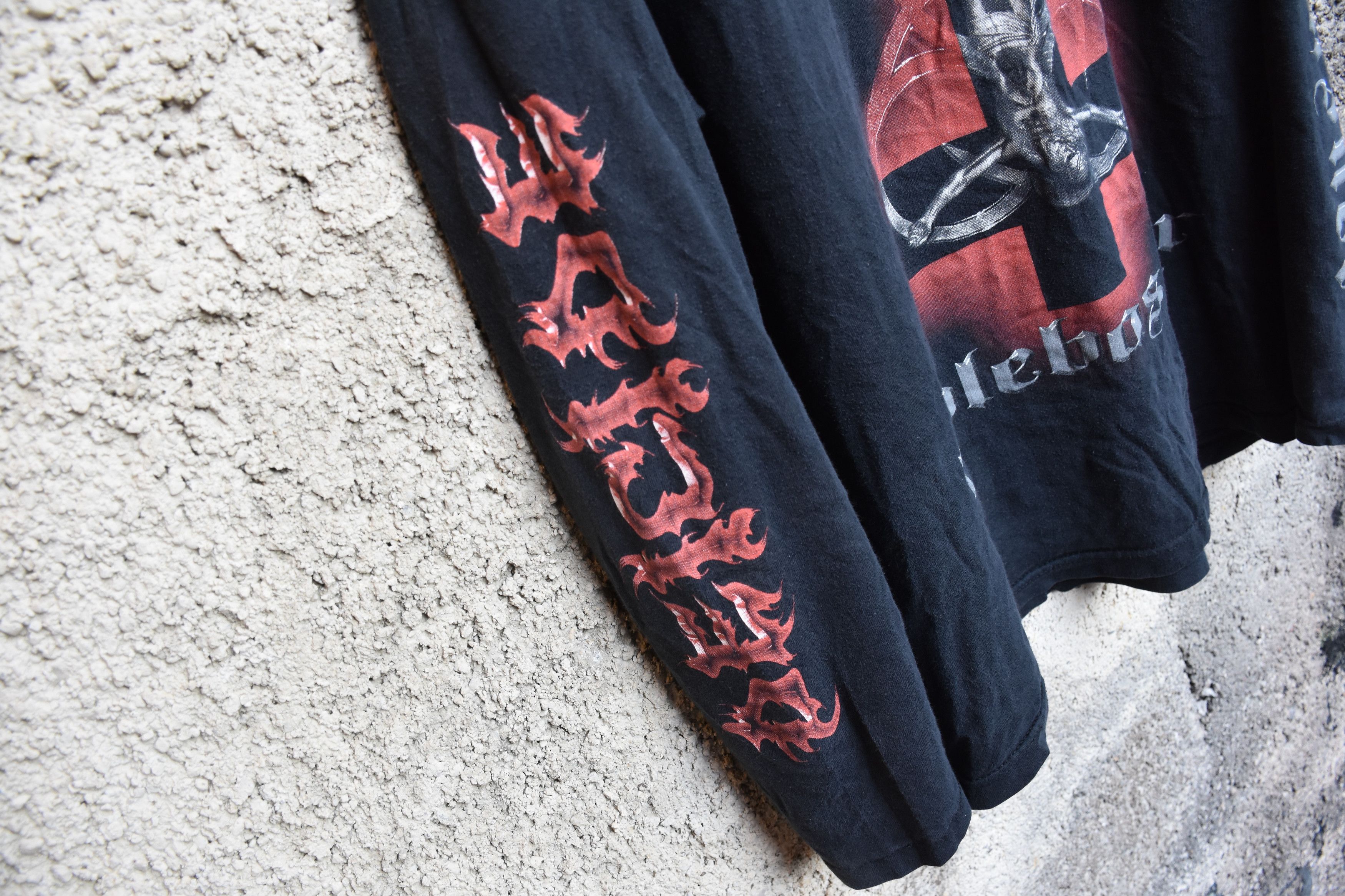 Band Tees Vintage Deceide Blue Grape 2000 longsleeve cross biblebasher Size US XL / EU 56 / 4 - 3 Thumbnail