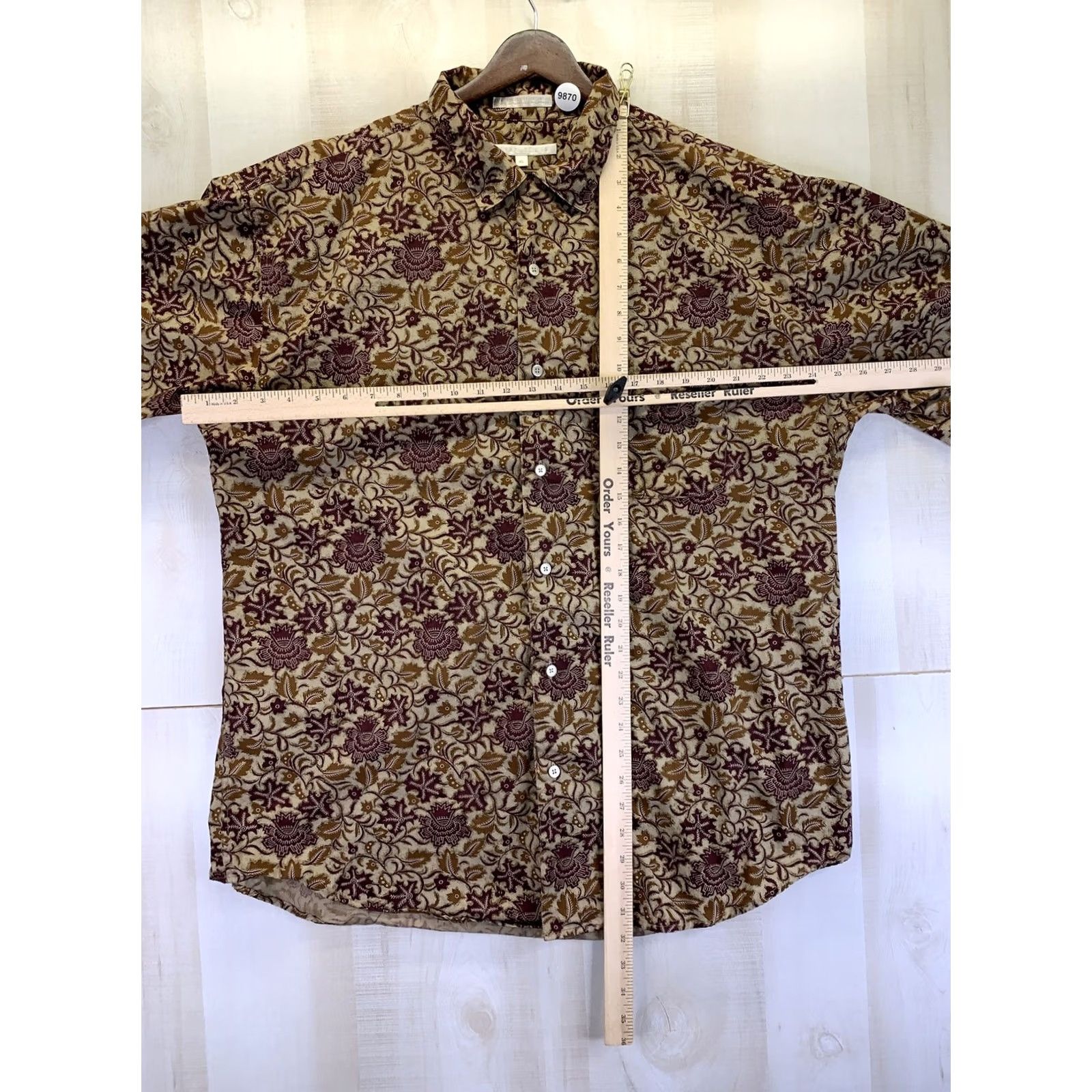Perry Ellis Vintage Perry Ellis Mens Short Sleeve Cotton Shirt XL-9870 Size US XL / EU 56 / 4 - 3 Thumbnail