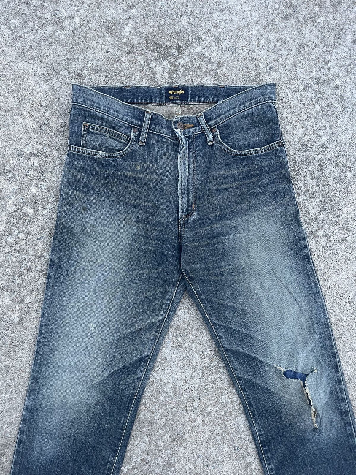 Wrangler 🔥 Wrangler Under License Distressed Denim W32🔥 Size US 32 / EU 48 - 10 Thumbnail