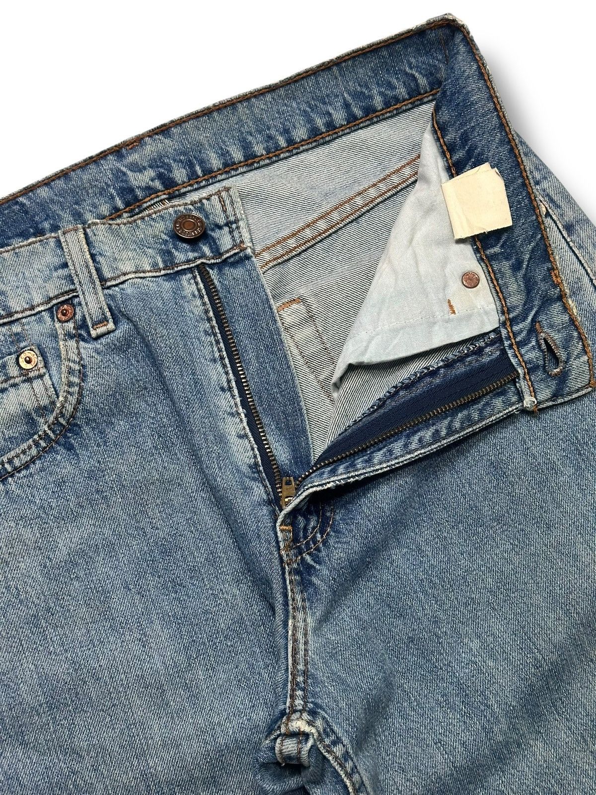 Levi's Vintage Levi’s 501 Original Straight Leg Jeans With Bluewash Size US 30 / EU 46 - 10 Thumbnail