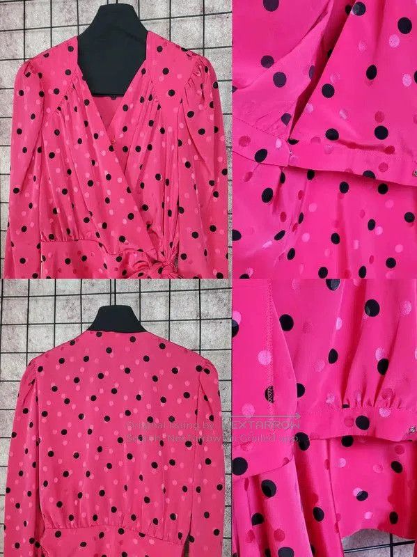 Givenchy Givenchy Pink Polka Dot Long Sleeve Shirt . Size M / US 6-8 / IT 42-44 - 5 Thumbnail