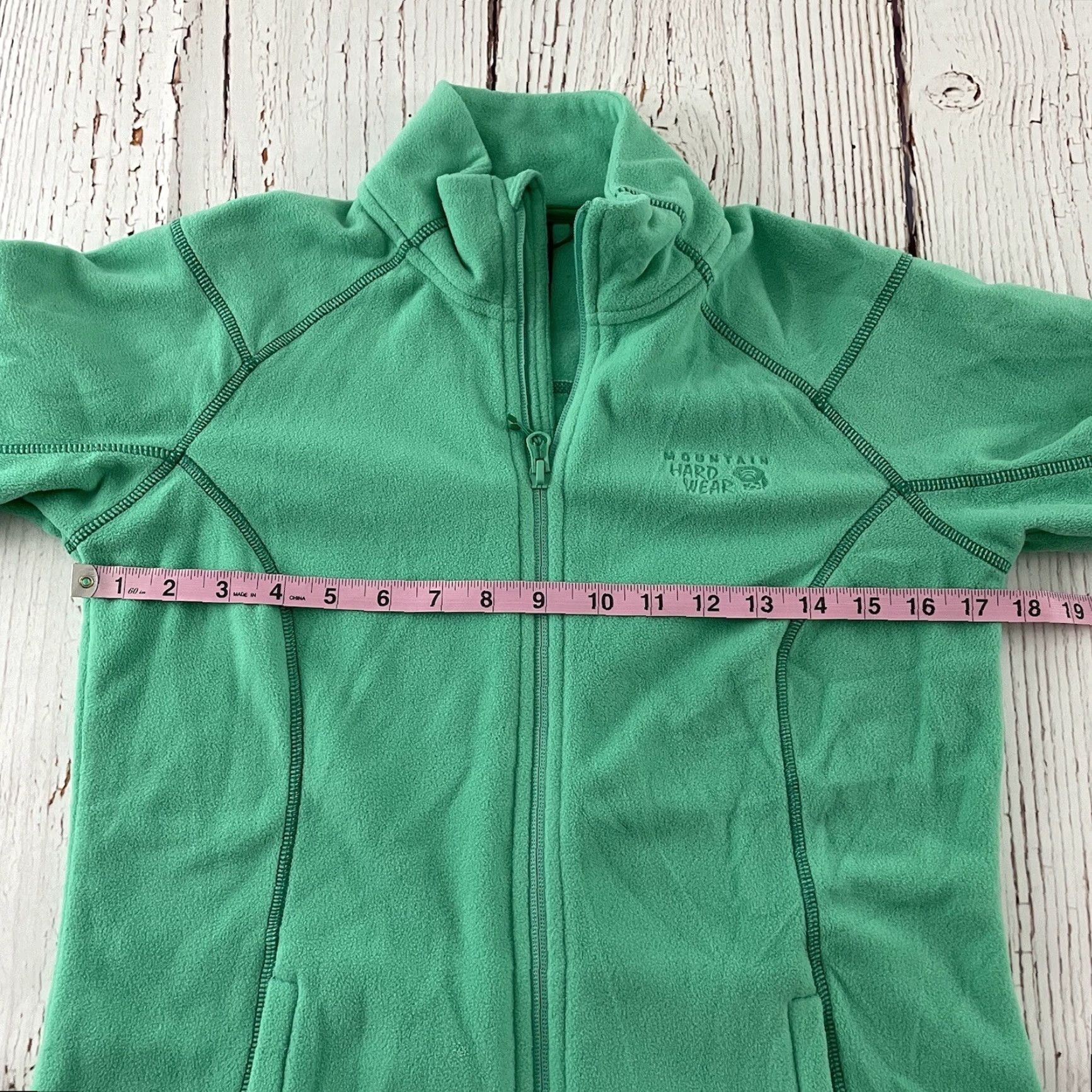 Mountain Hardwear VINTAGE Mountain Hardwear Full Zip Fleece Jacket Women's Small Green Size S / US 4 / IT 40 - 5 Thumbnail