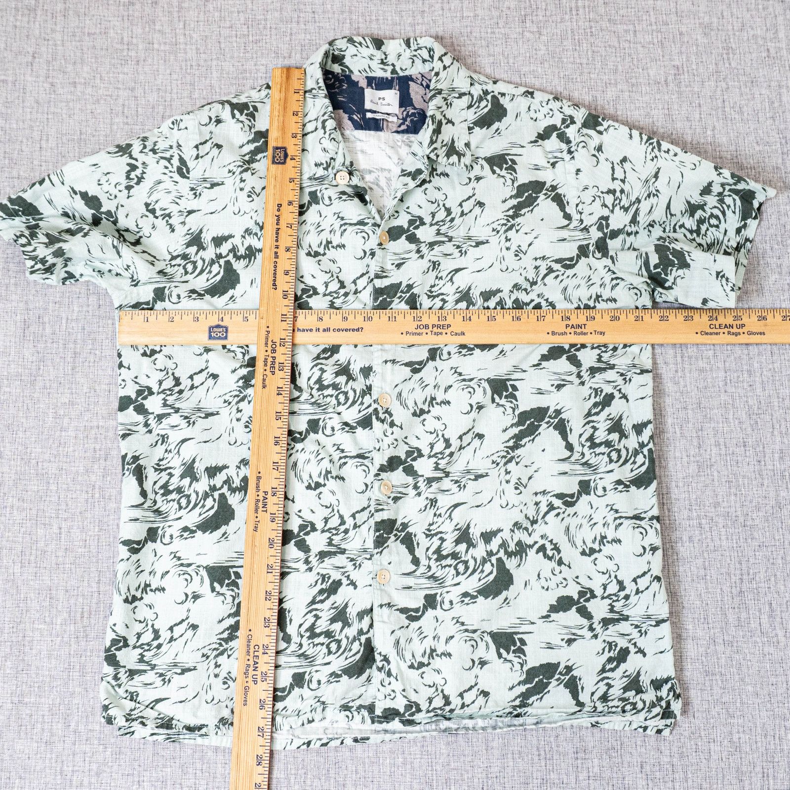 Paul Smith Pual Smith Casual fit Short Sleeve Shirt Wave print Medium Size US M / EU 48-50 / 2 - 7 Thumbnail