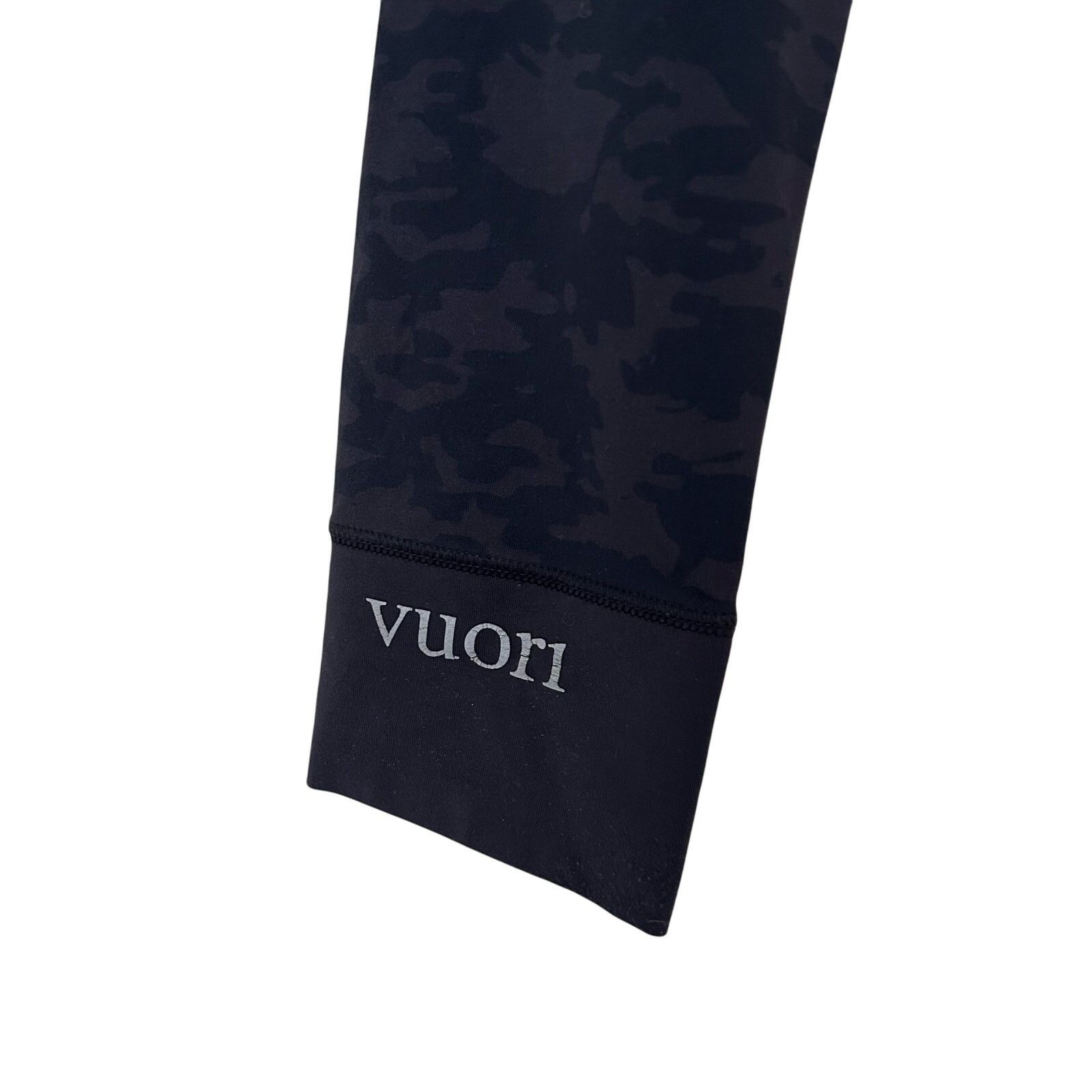 Vuori Vuori Black Gray Camo Leggings Sz L Size 34" / US 12 / IT 48 - 4 Thumbnail
