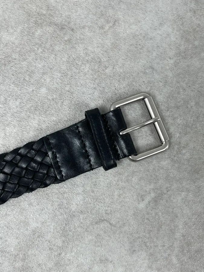 Saint Laurent Paris Saint Laurent Black Woven Classy Leather Belt Size ONE SIZE - 6 Thumbnail