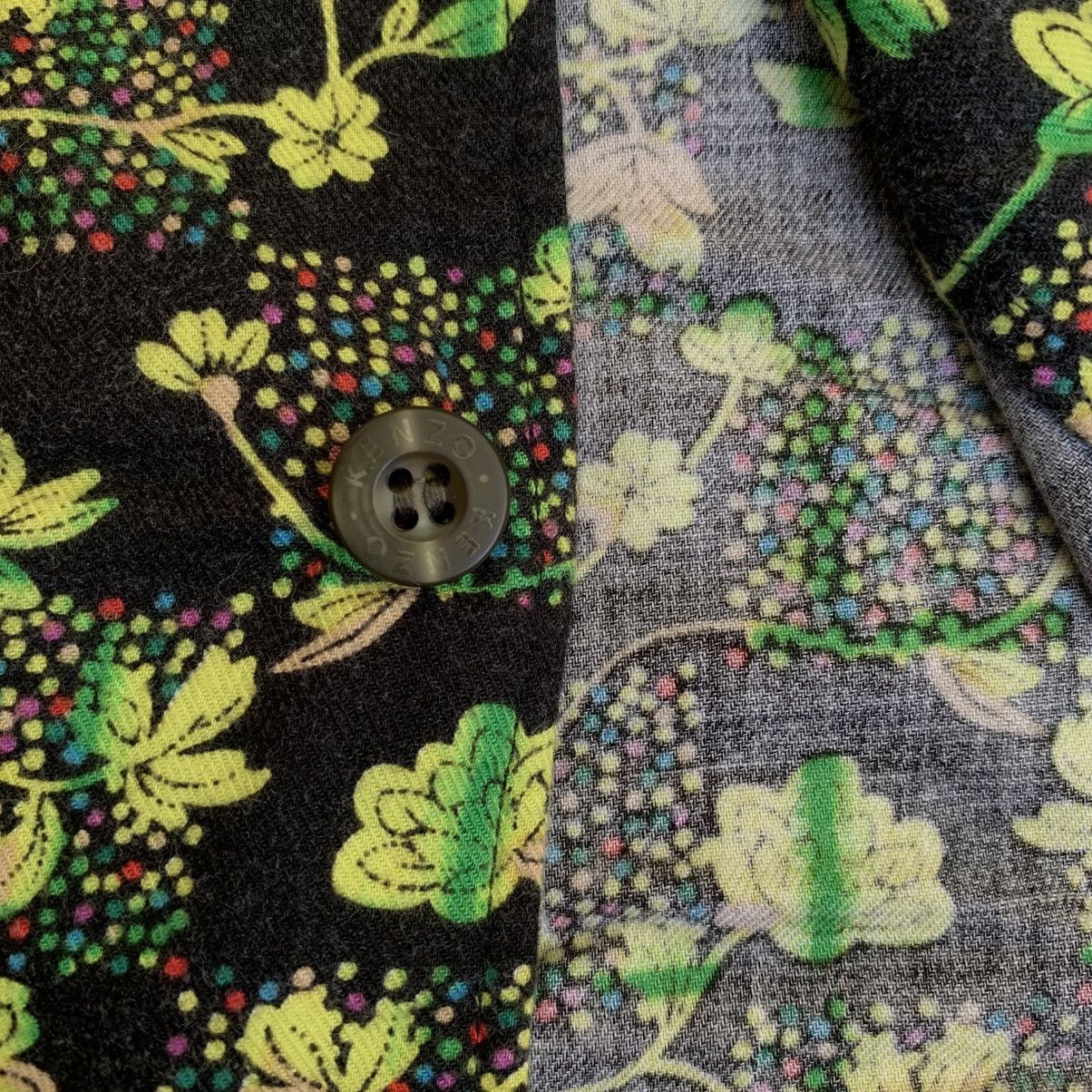 Kenzo KENZO Abstract Floral Wool Overshirt Size US L / EU 52-54 / 3 - 5 Thumbnail