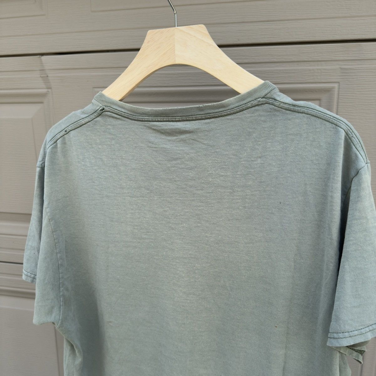 Vintage Sun Faded Thrashed Distressed Grunge Shirt ERD Chrome Green Size US L / EU 52-54 / 3 - 4 Thumbnail