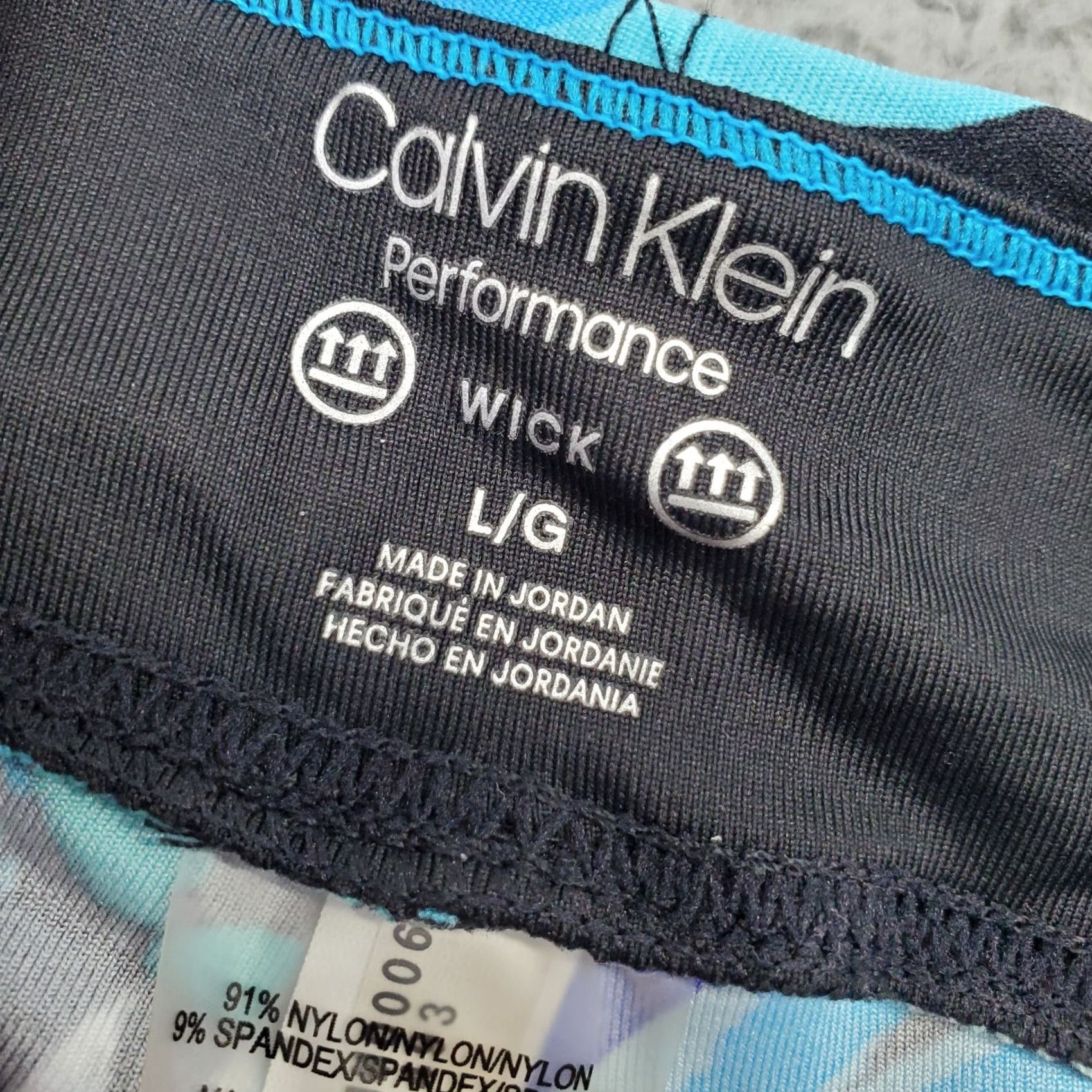 Calvin Klein Calvin Klein Cropped Leggings Womens L Multi Performance Tropical Print Pull On Size 36" / US 14 / IT 50 - 6 Thumbnail