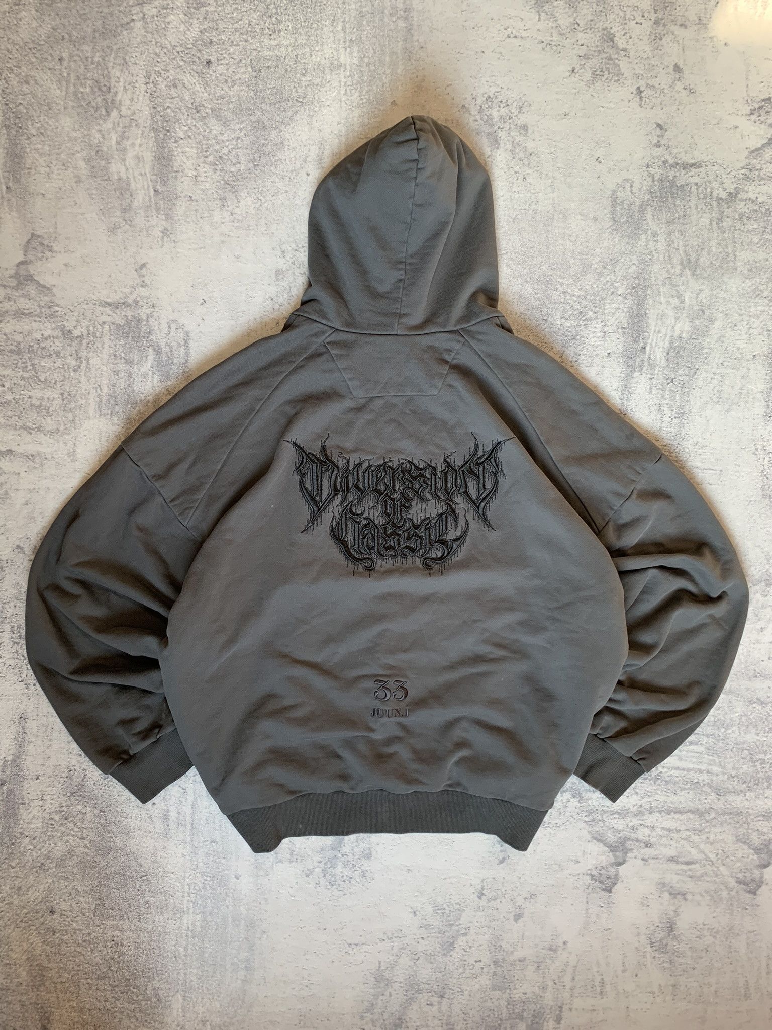 Juun.J Juun.J Embroidered Graphic Loose Fit Cotton Hoodie Size L Size US L / EU 52-54 / 3 - 1 Thumbnail