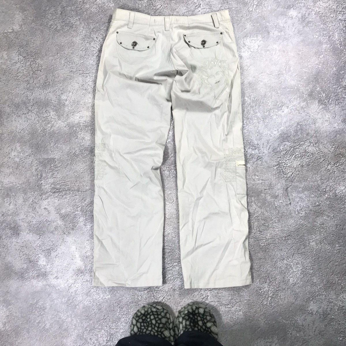 Vintage Vintage 90s Baggy Cargo Pants Flared Parachute Streetwear 30 Size 30" / US 8 / IT 44 - 6 Thumbnail