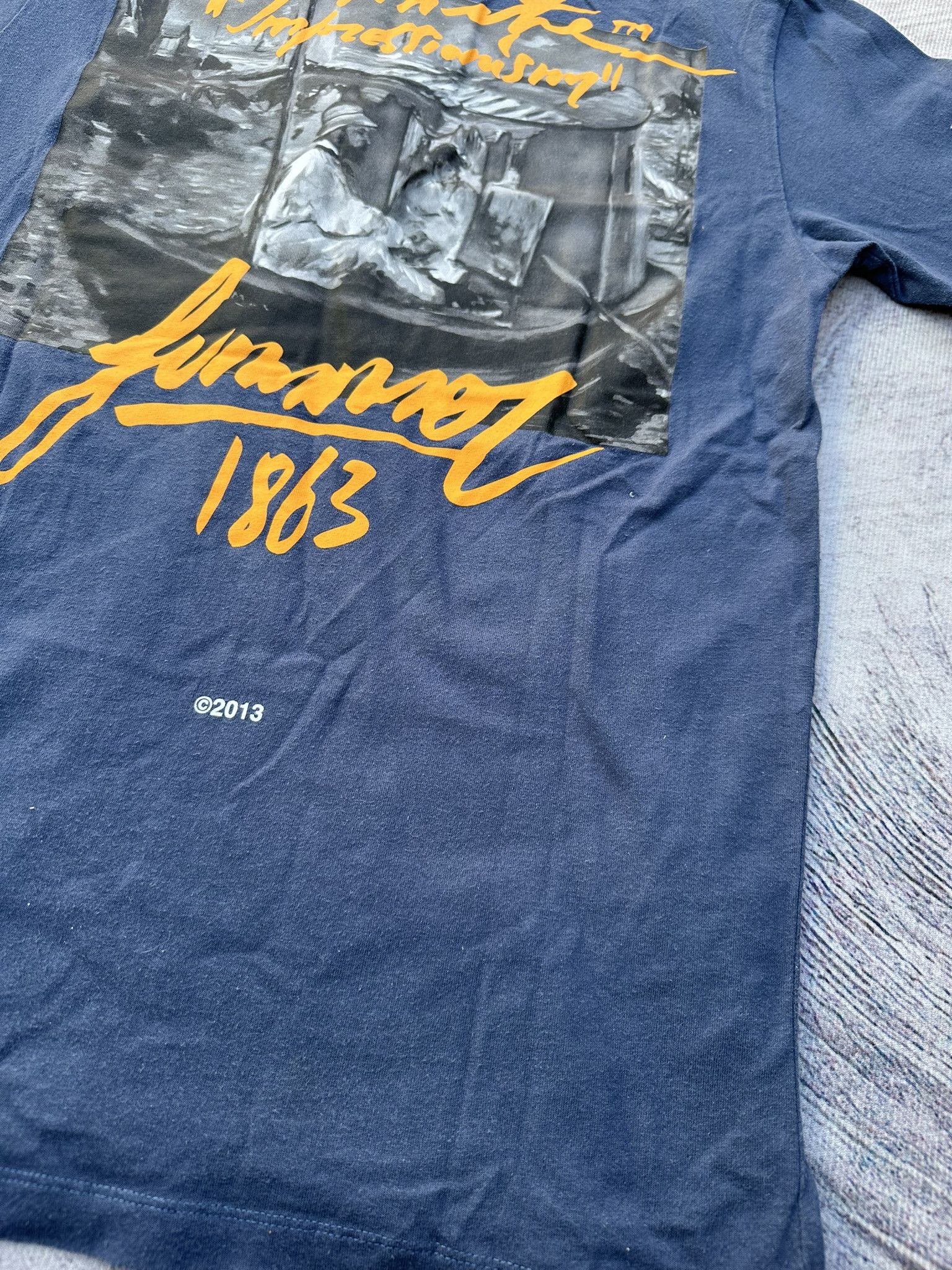 Off-White Off-White T-Shirt Summer 1863 Navy Impressionism Logo size M Size US M / EU 48-50 / 2 - 11 Thumbnail