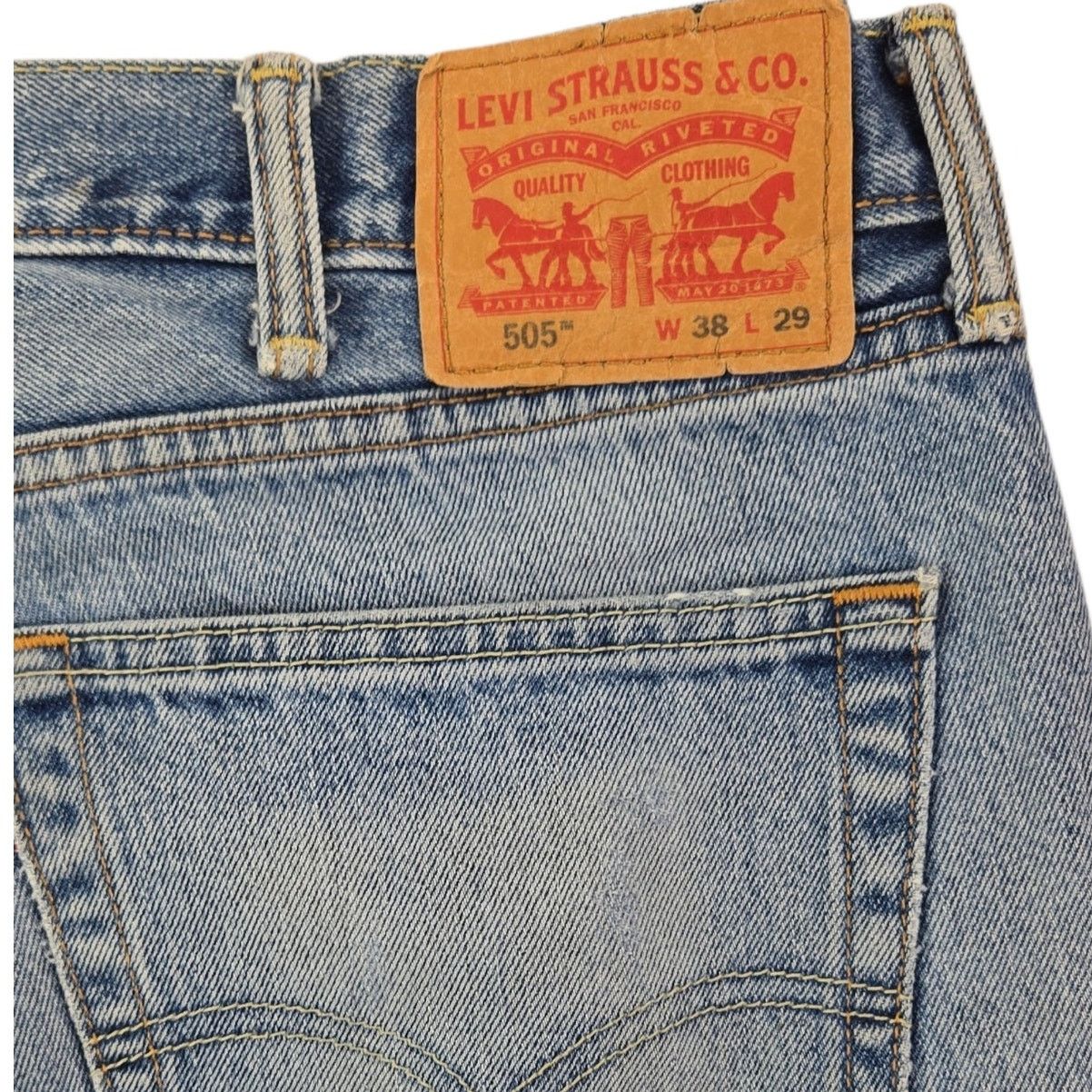 Levi's Levi's | 505 Classic Straight Leg Jeans| Size 38x29 Size US 38 / EU 54 - 3 Thumbnail