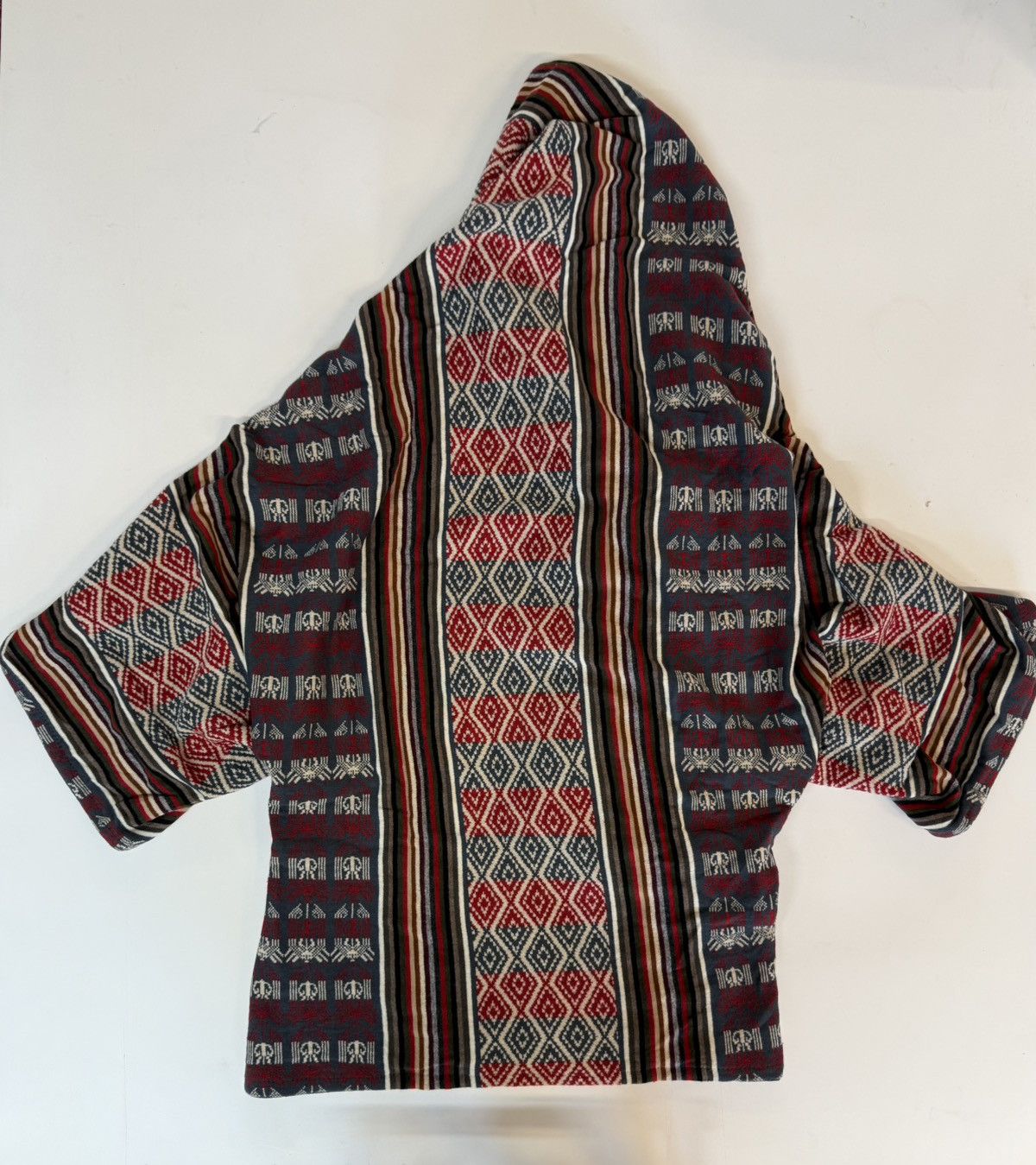 Alexander McQueen Alexander McQueen Lee-Era 100% Wool Jacquard Hooded Poncho Size US M / EU 48-50 / 2 - 10 Thumbnail