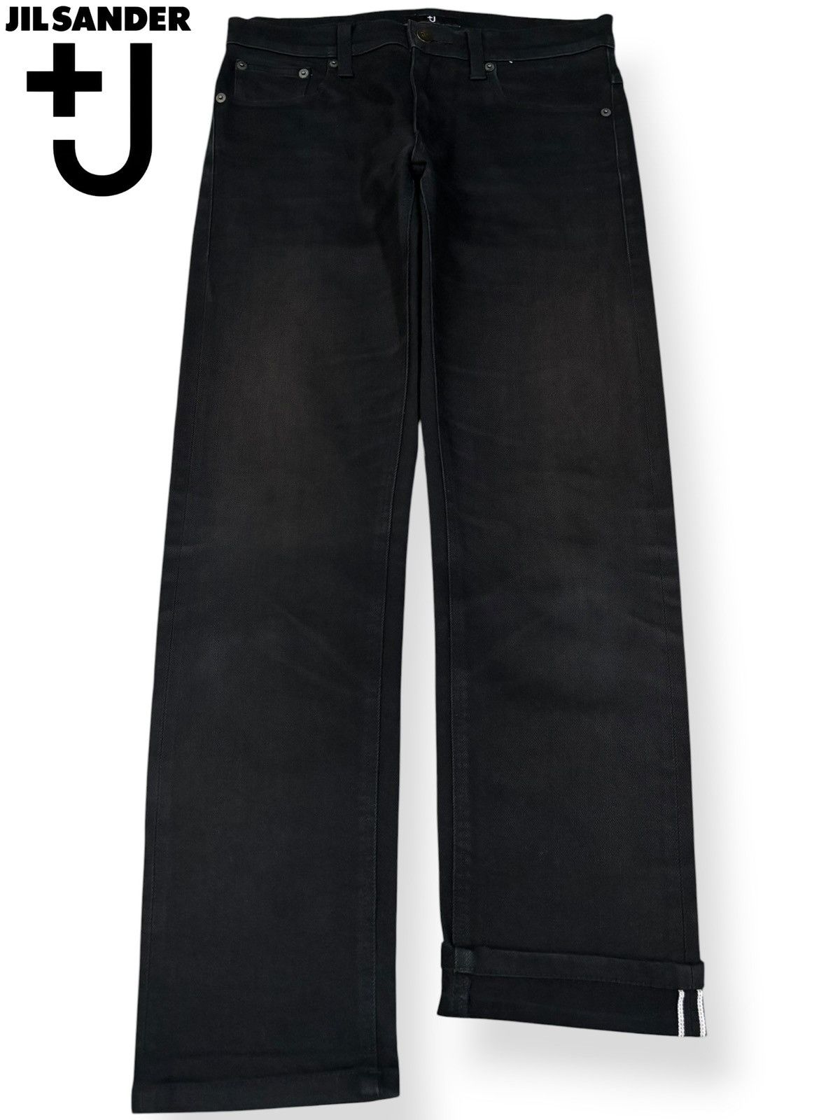 Jil Sander × Uniqlo Jil Sander x Uniqlo Selvedge Black Denim Jeans Size US 30 / EU 46 - 1 Thumbnail