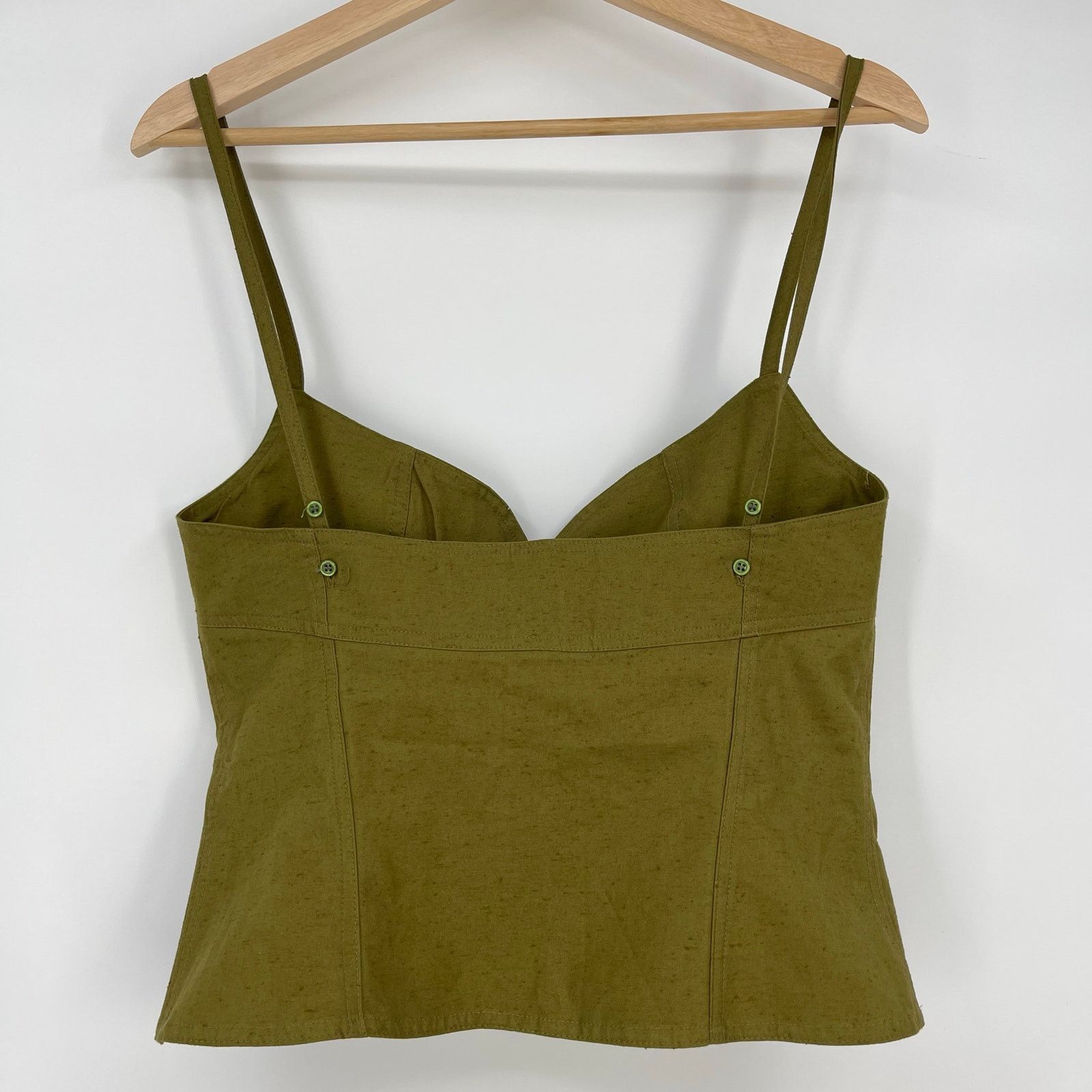 Ludovic De Saint Sernin Ludovic de Saint Sernin | NWT Easy Cleavage Top in Olive L Size L / US 10 / IT 46 - 3 Thumbnail