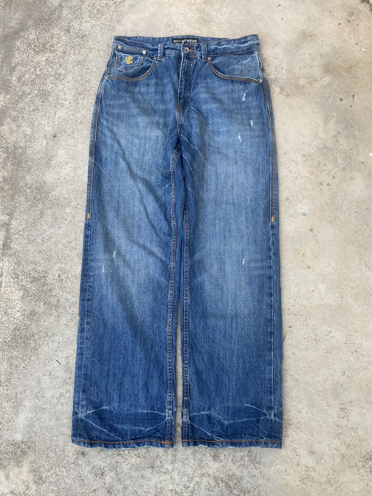 Affliction 2000s Rocawear Loose Baggy jnco style y2k Jeans Size US 36 / EU 52 - 3 Thumbnail