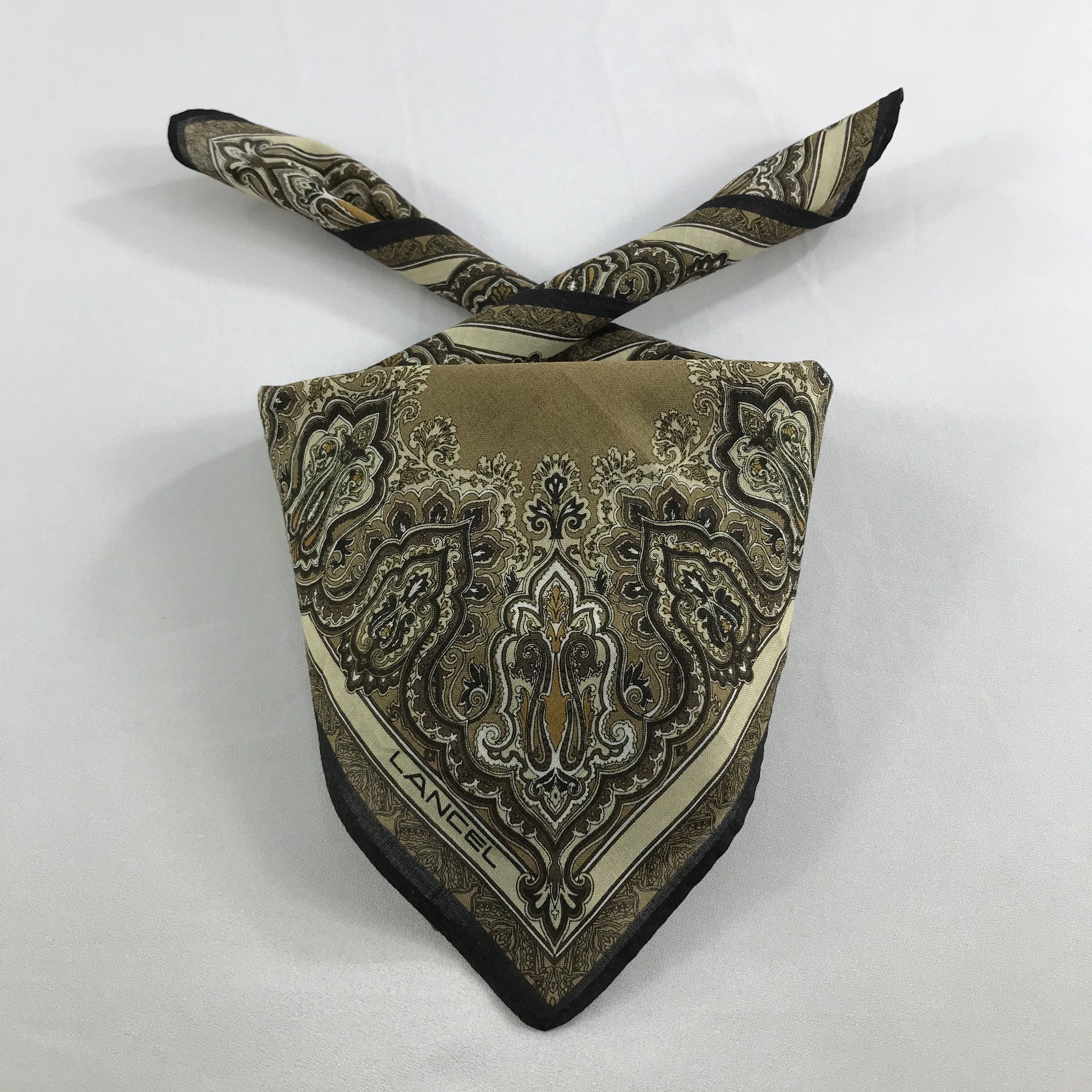Lancel × Vintage Lancel Bandana / Handkerchief / Neckerchief - S2575 Size ONE SIZE - 3 Thumbnail