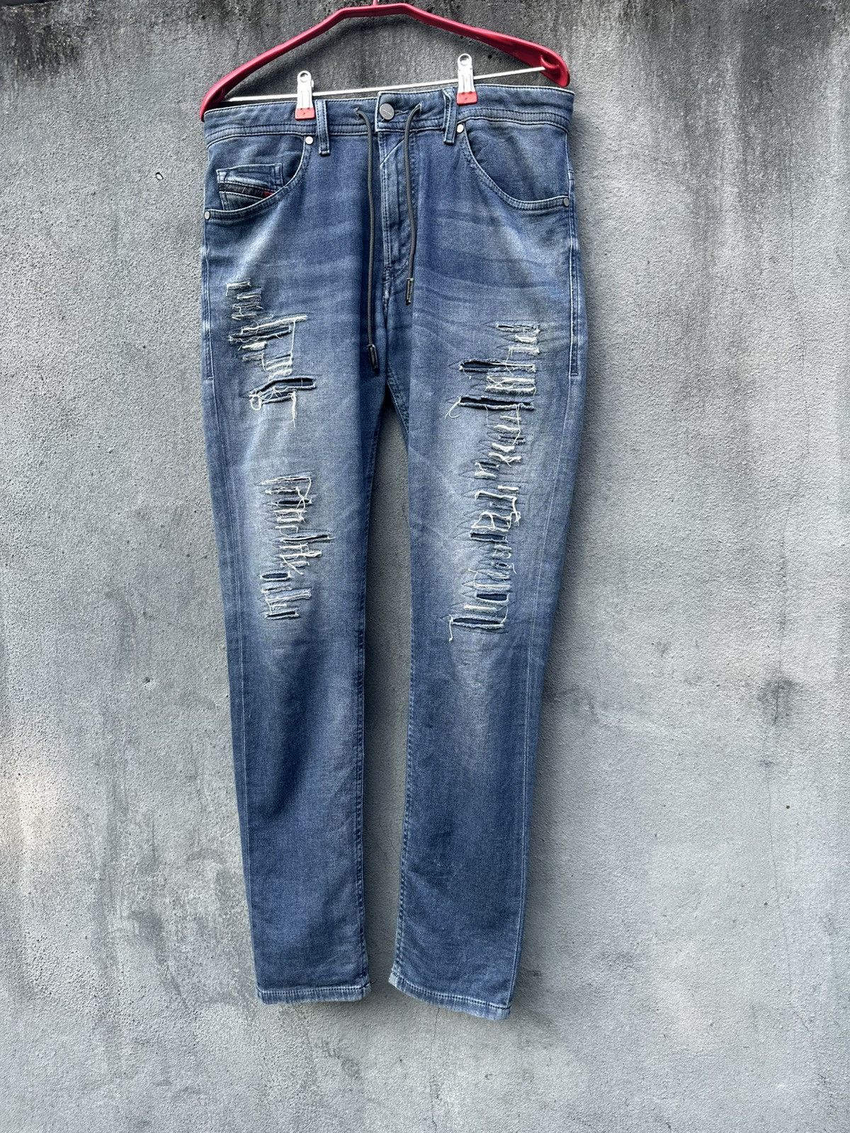 Diesel 👹Diesel Industry Thommer CB-NE Distressed Skinny Jeans Size US 31 - 2 Thumbnail