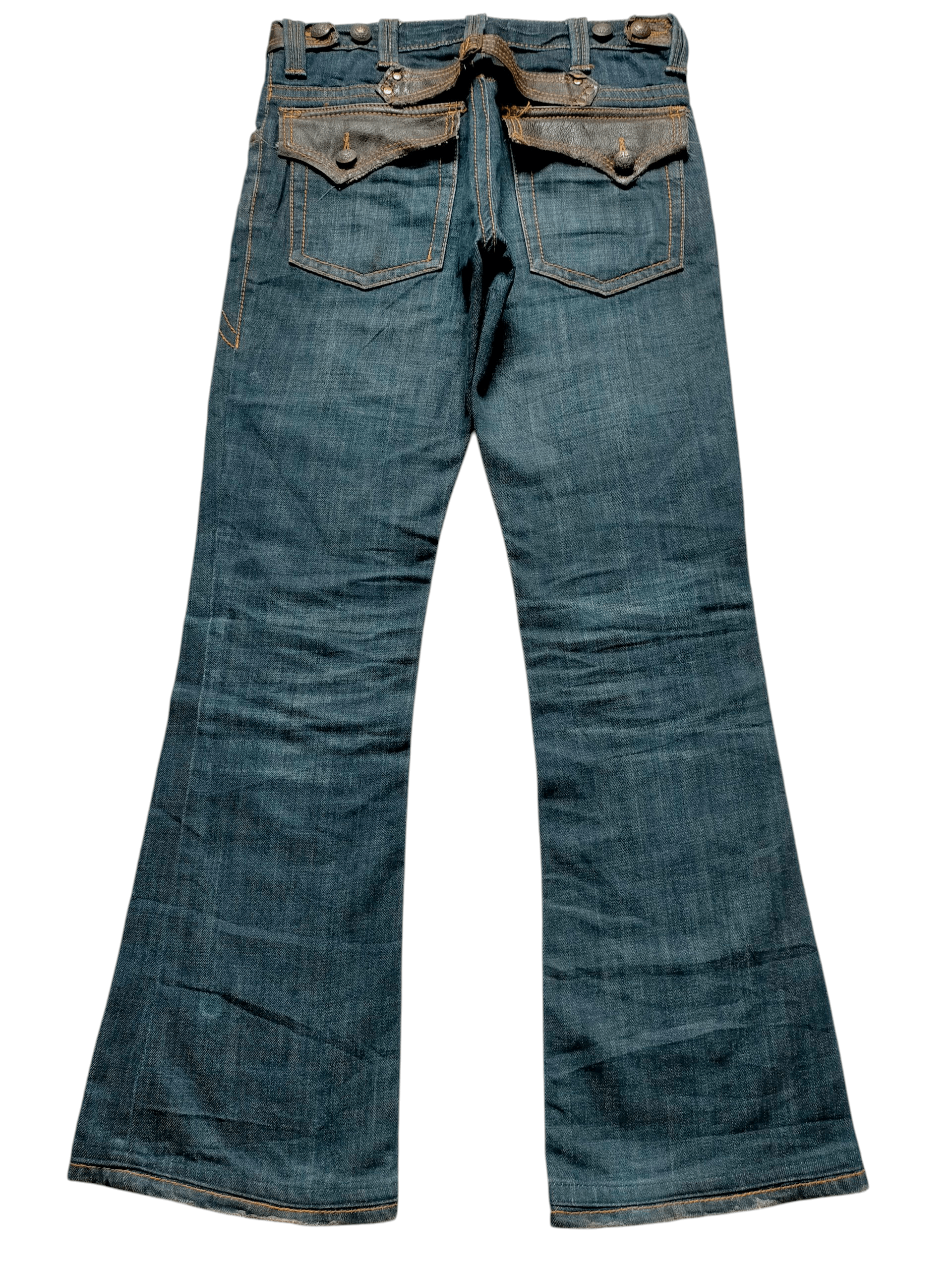 If Six Was Nine Ozz-First Pinball Japanese Flare Leather Cotton Boot cut Size US 30 / EU 46 - 1 Thumbnail