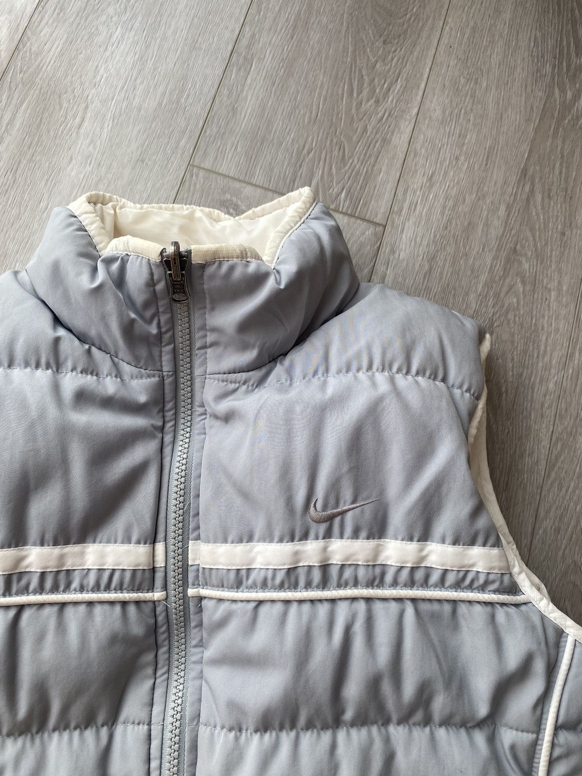 Nike × Nike ACG × Vintage 550 Duck Down Nike Puffer Vest Y2K Drill COZY reversible Size S / US 4 / IT 40 - 3 Thumbnail