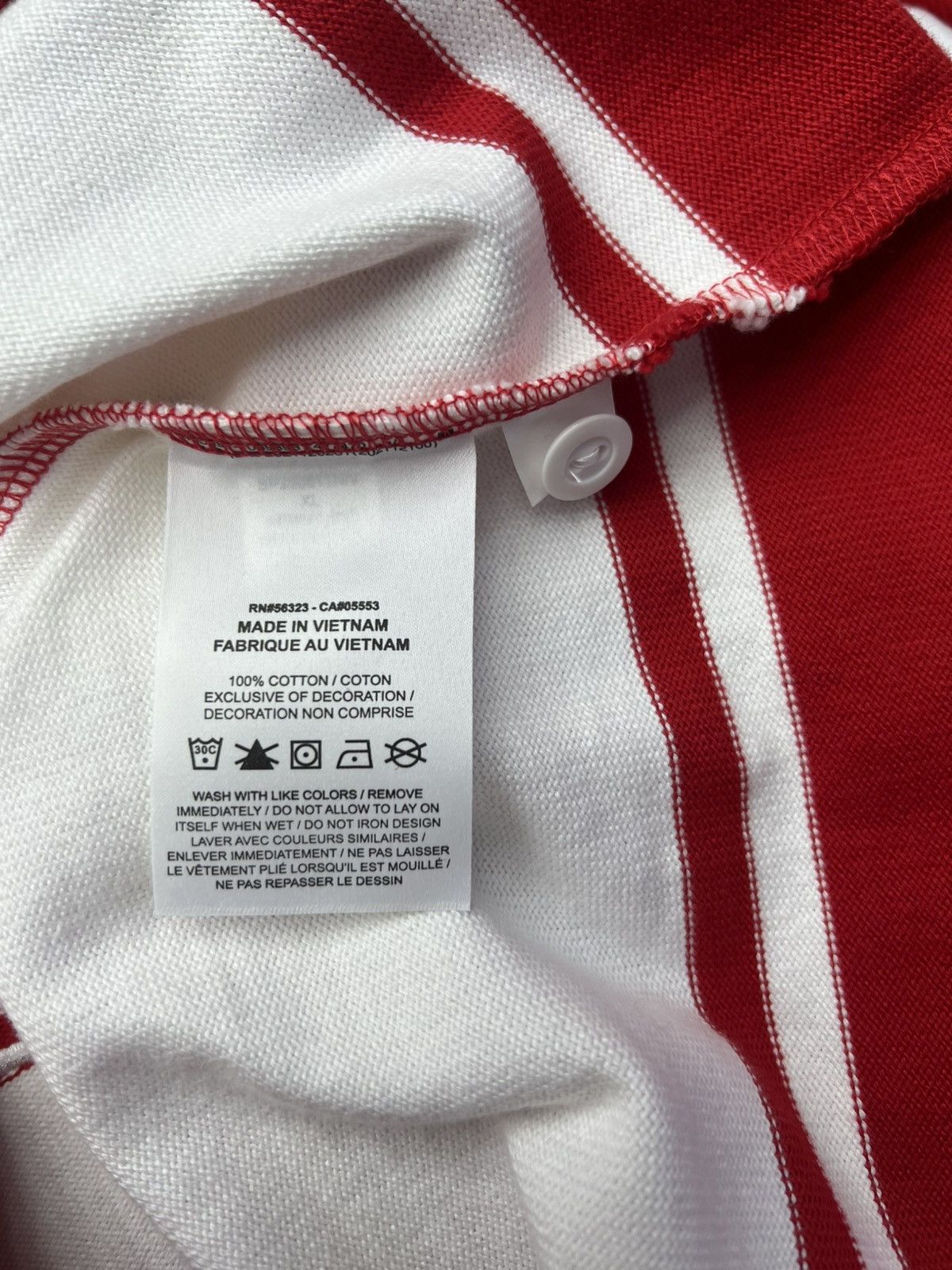 Nike Supreme x Nike Stripe Rugby Red Shirt Size US XL / EU 56 / 4 - 12 Thumbnail