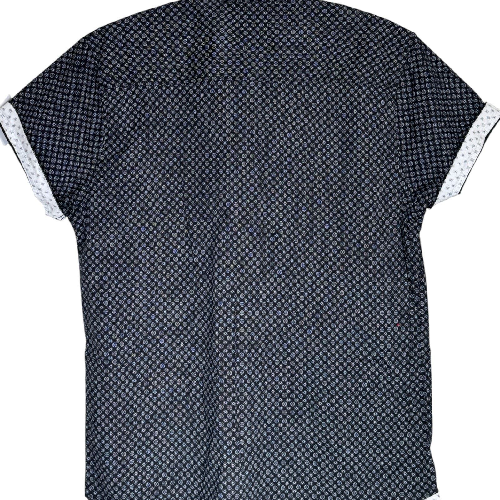Paper Denim & Cloth Paperdenim & Cloth Slim Fit Shirt XL Black White Geometric Size US L / EU 52-54 / 3 - 8 Thumbnail