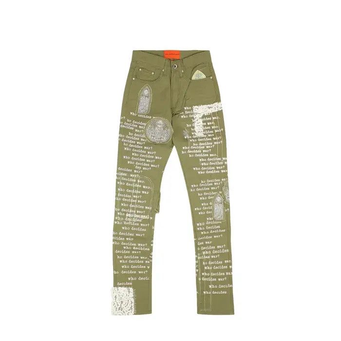 Who Decides War o1gr1nt0525 Fatigue Scripture Denim in Olive Size US 26 / EU 42 - 1 Preview