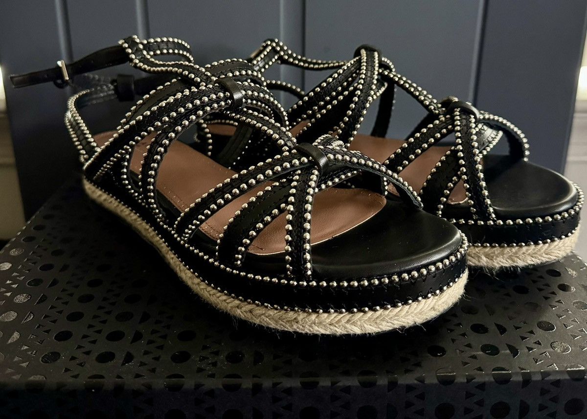 Alaia Alaia Studded Espadrilles Size US 7 / IT 37 - 8 Thumbnail