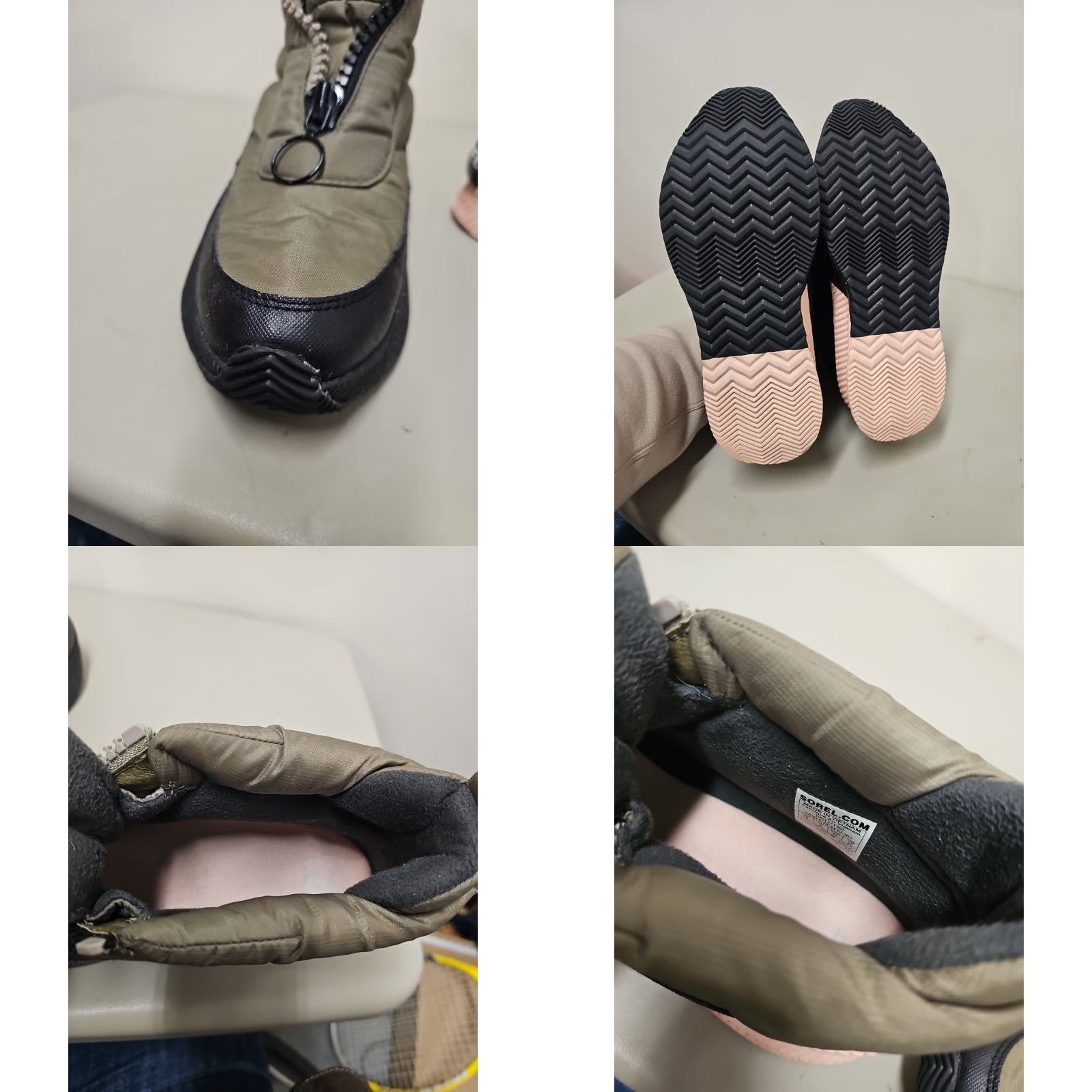SOREL Sorel Out N About III Puffy Zip Boots Womens Size 10 Olive Green Waterproof Size US 10 / IT 40 - 9 Thumbnail