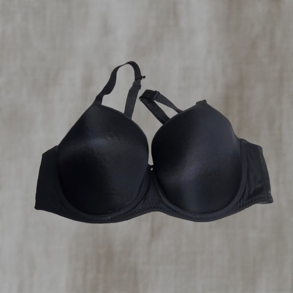 Vintage Fantasie Bra Black 34DD Underwire Full Coverage Lace 34 Underwired Womens Bra Size ONE SIZE - 1 Thumbnail