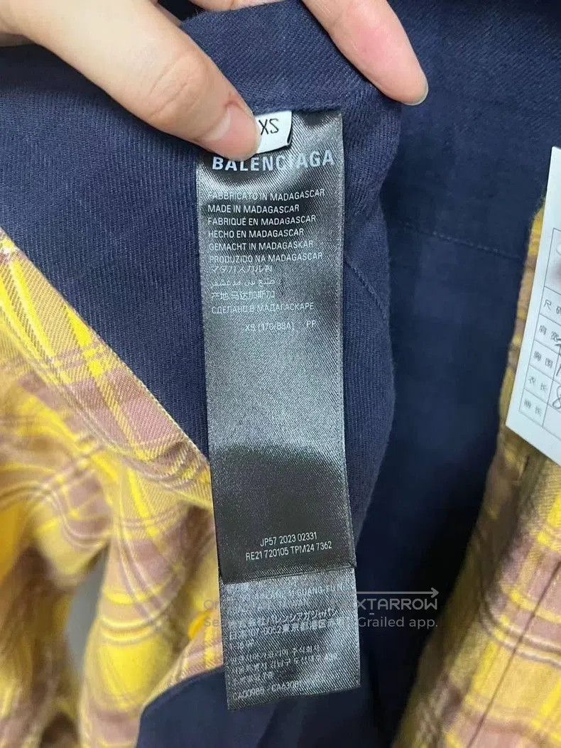 Other Balenciaga Double-Sided Flannel Cotton Shirt. Size US XS / EU 42 / 0 - 5 Thumbnail