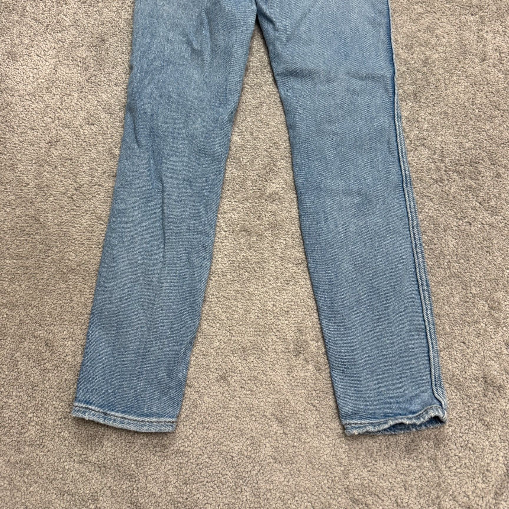 Madewell Madewell Jeans Women 27 Skinny 10" High Rise Light Blue Denim 28in Inseam Size 27" / US 4 / IT 40 - 3 Thumbnail