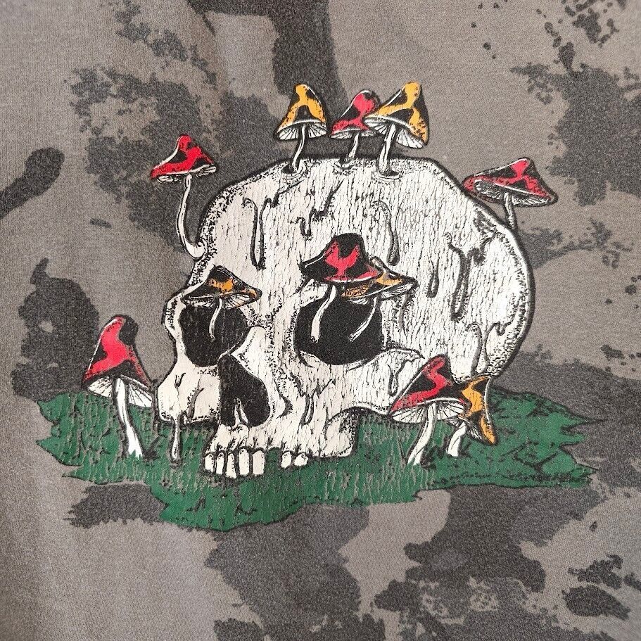 Other Skull Mushrooms T Shirt Mens Size XL Green Brown Camo Size US XL / EU 56 / 4 - 4 Thumbnail