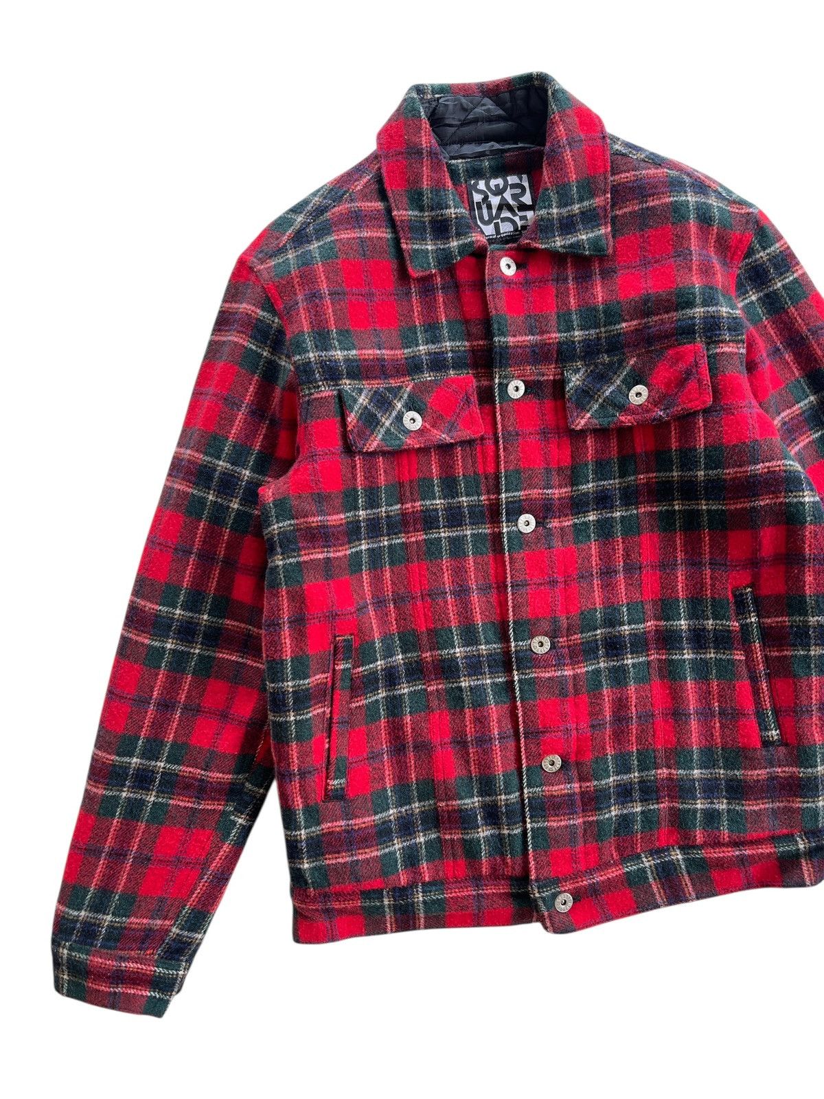 Japanese Brand Japanese Square Wool Tartan Jacket Size US M / EU 48-50 / 2 - 4 Thumbnail